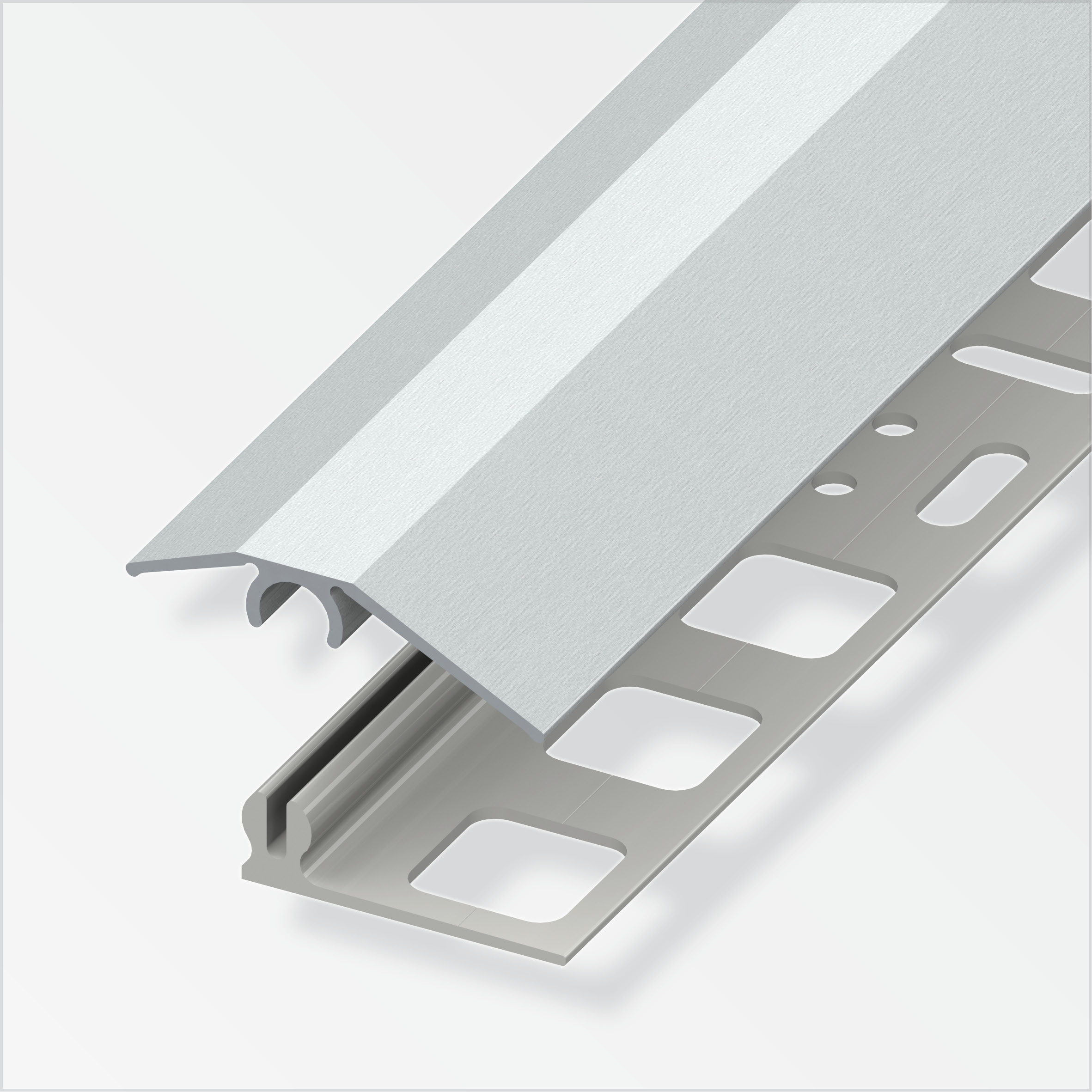 635663_Niveauausgleichs-Profil Alfer clipstech®-mini-Komplett-Set, 31 mm, edelstahloptik