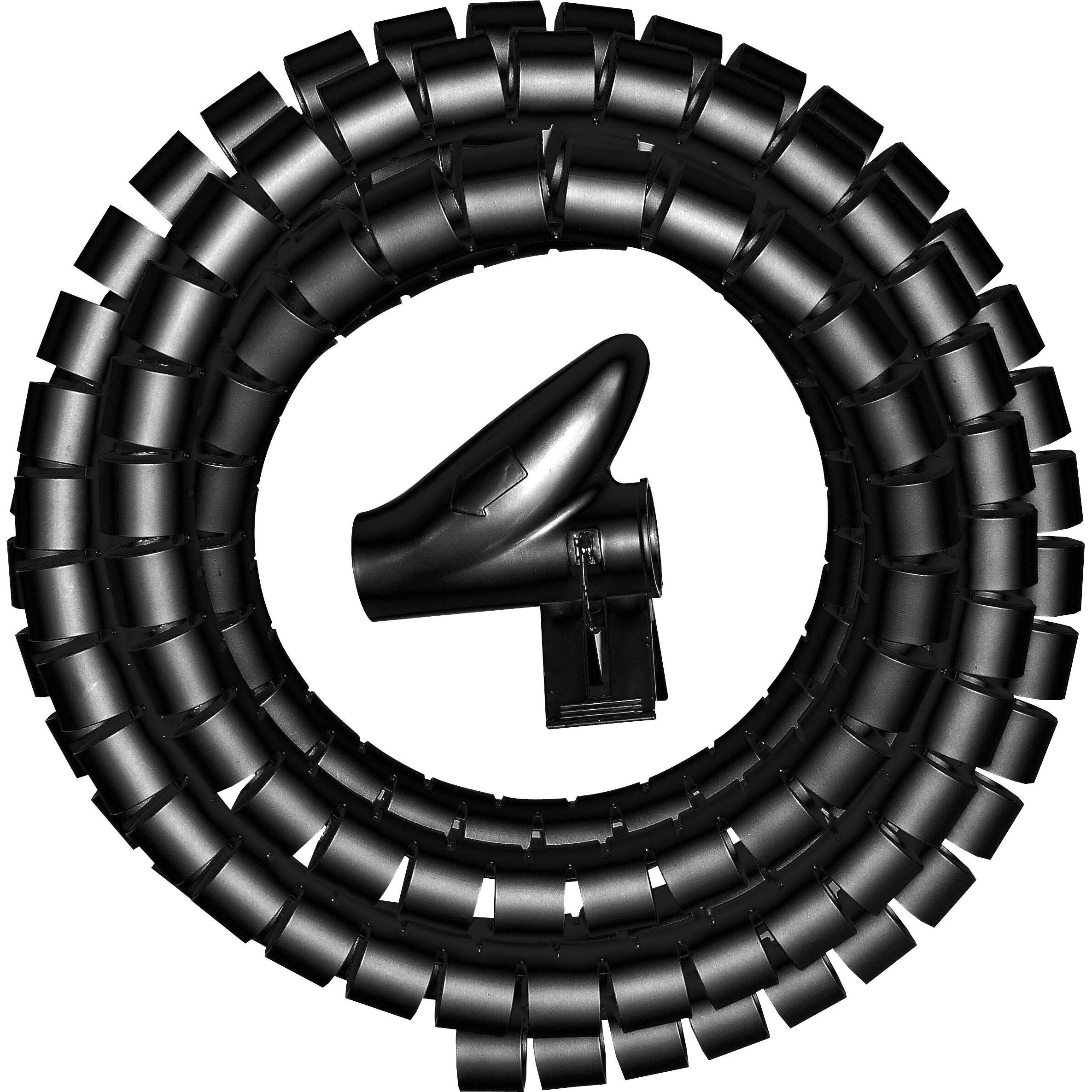 Kopp Kabelorganisierer, 2,5 m, 20 mm, schwarz Kopp Kabelorganisierer, 2,5 m, 20 mm, schwarz