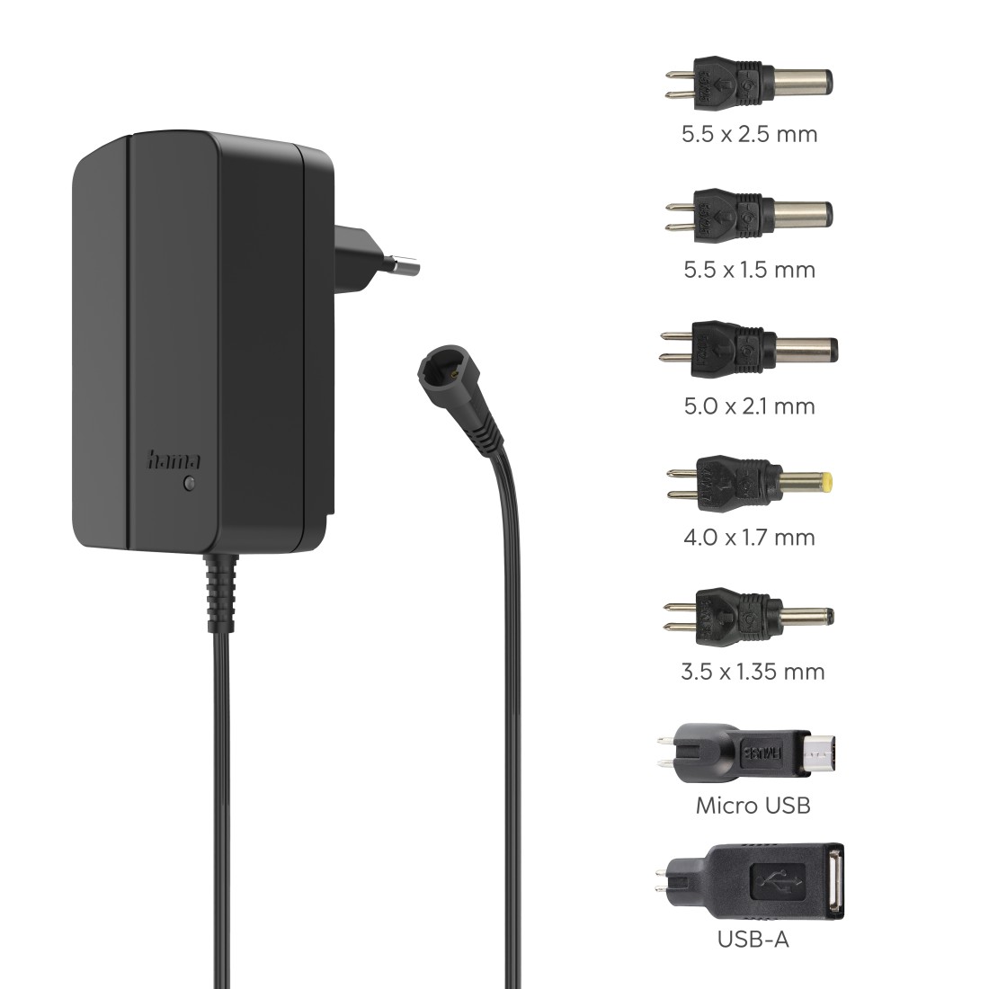 Hama Universal Netzteil/2250mA/27W, schwarz Hama Universal Netzteil/2250mA/27W, schwarz
