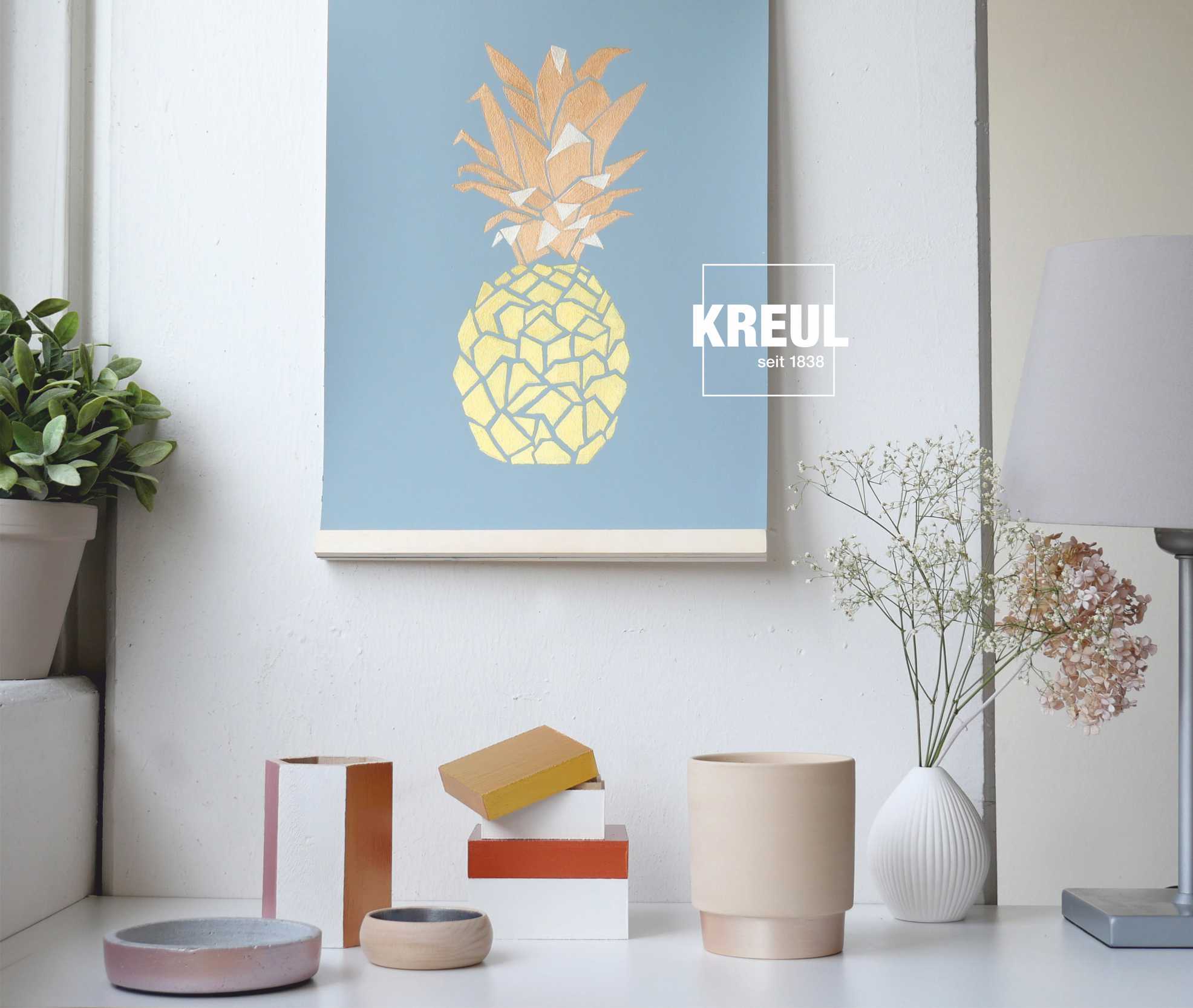 Kreul Acryl Metallicfarben Set Glamour Living, 6 x 20 ml