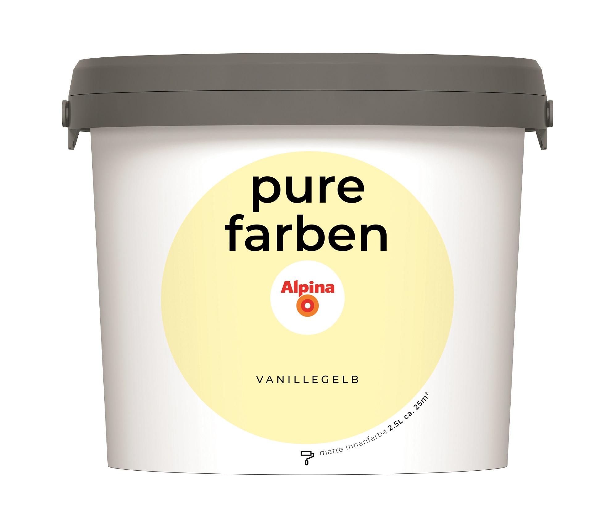 Alpina Pure Farben Vanillegelb, 2,5 Liter