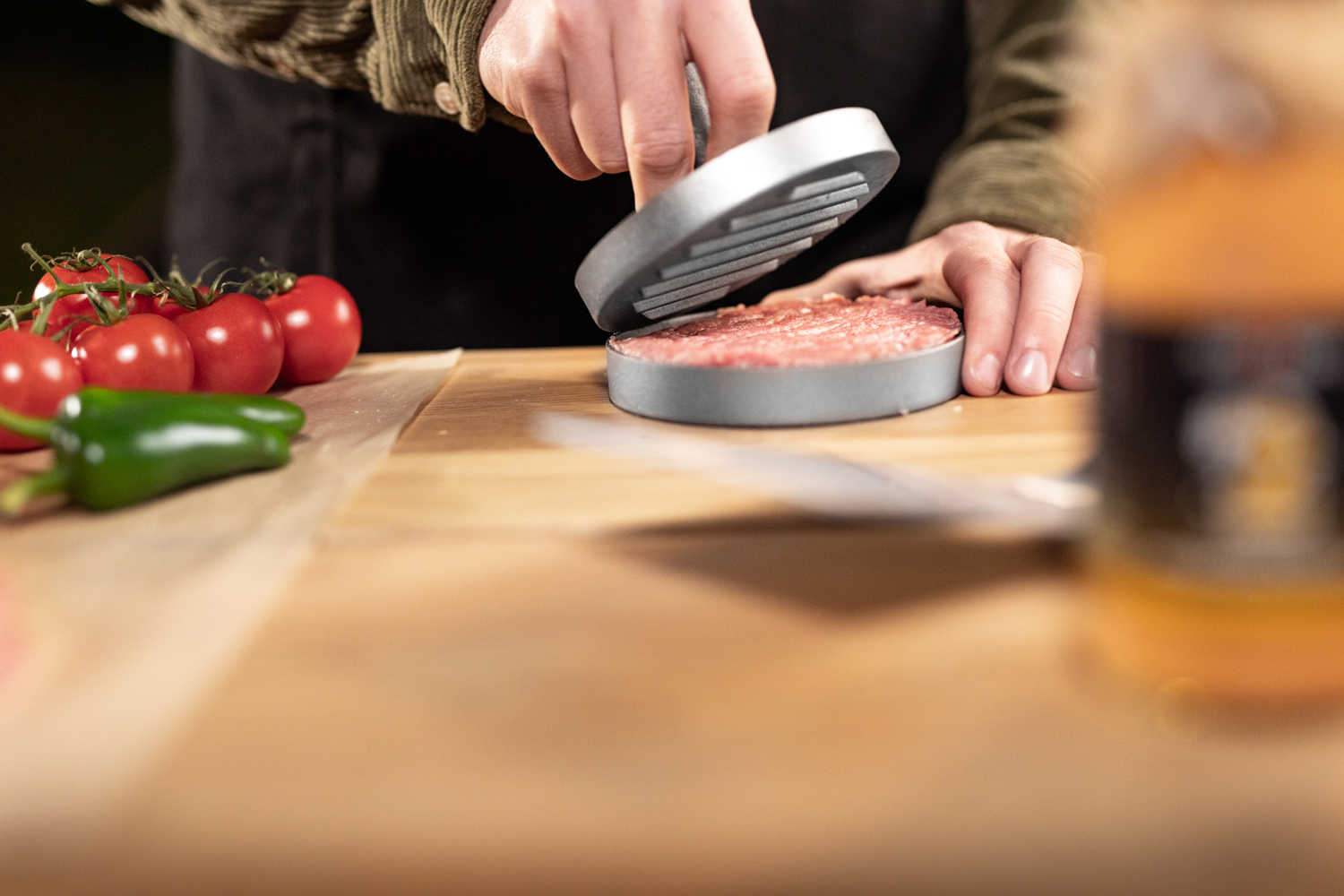 Grillfürst Burgerpresse Aluguss, 11,5 cm