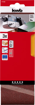 911908-300 Kwb Schleifband 75 x 457 mm, Korn 80