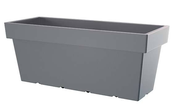 691047 BLUMENKASTEN L.C.992X390X410MM STEINGRAU
