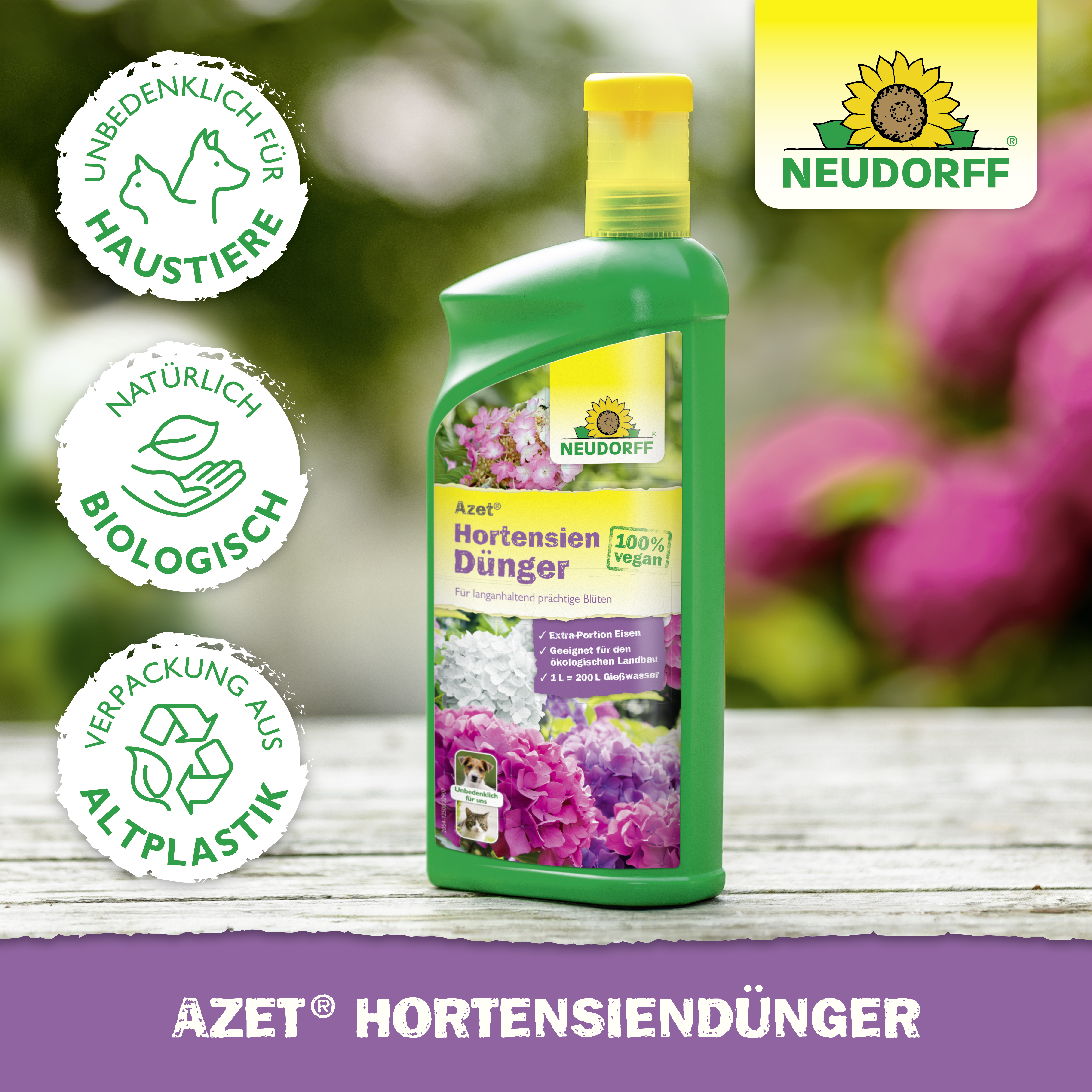 Neudorff Azet HortensienDünger, 1 l