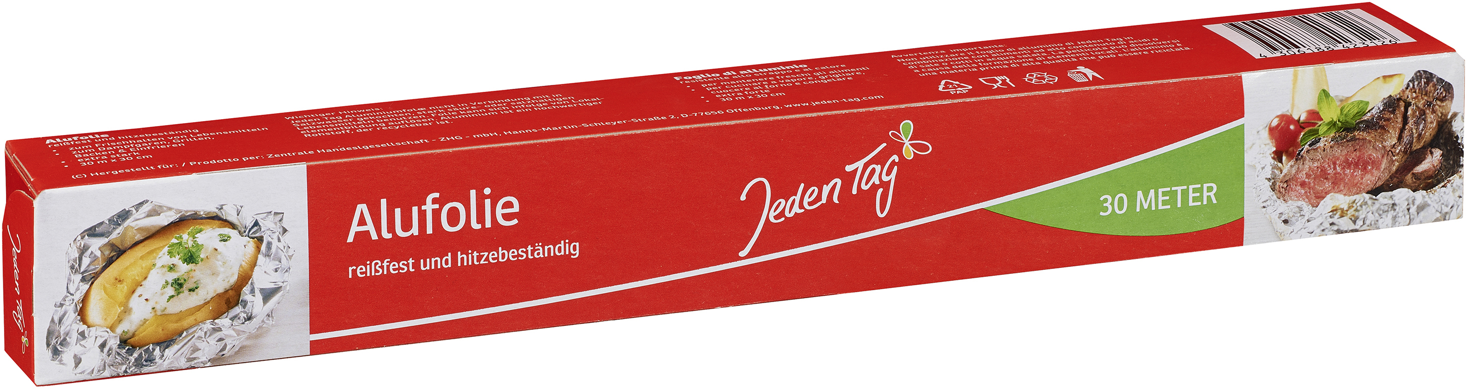741291_124998 JEDEN TAG  ALUFOLIE 30CM X 30M 13Mµ