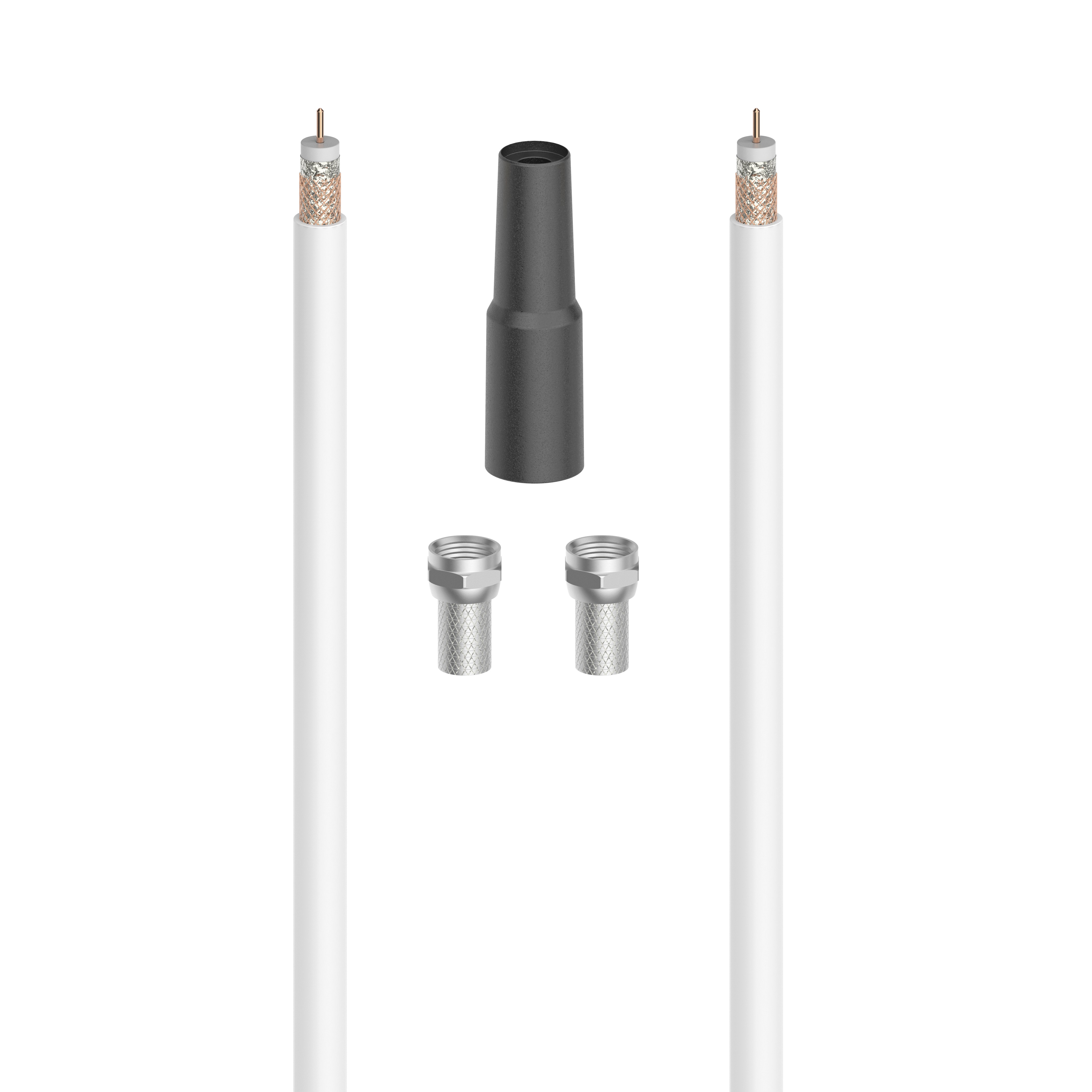 Hama SAT-Anschluss-Kit, 100 dB, 10 M