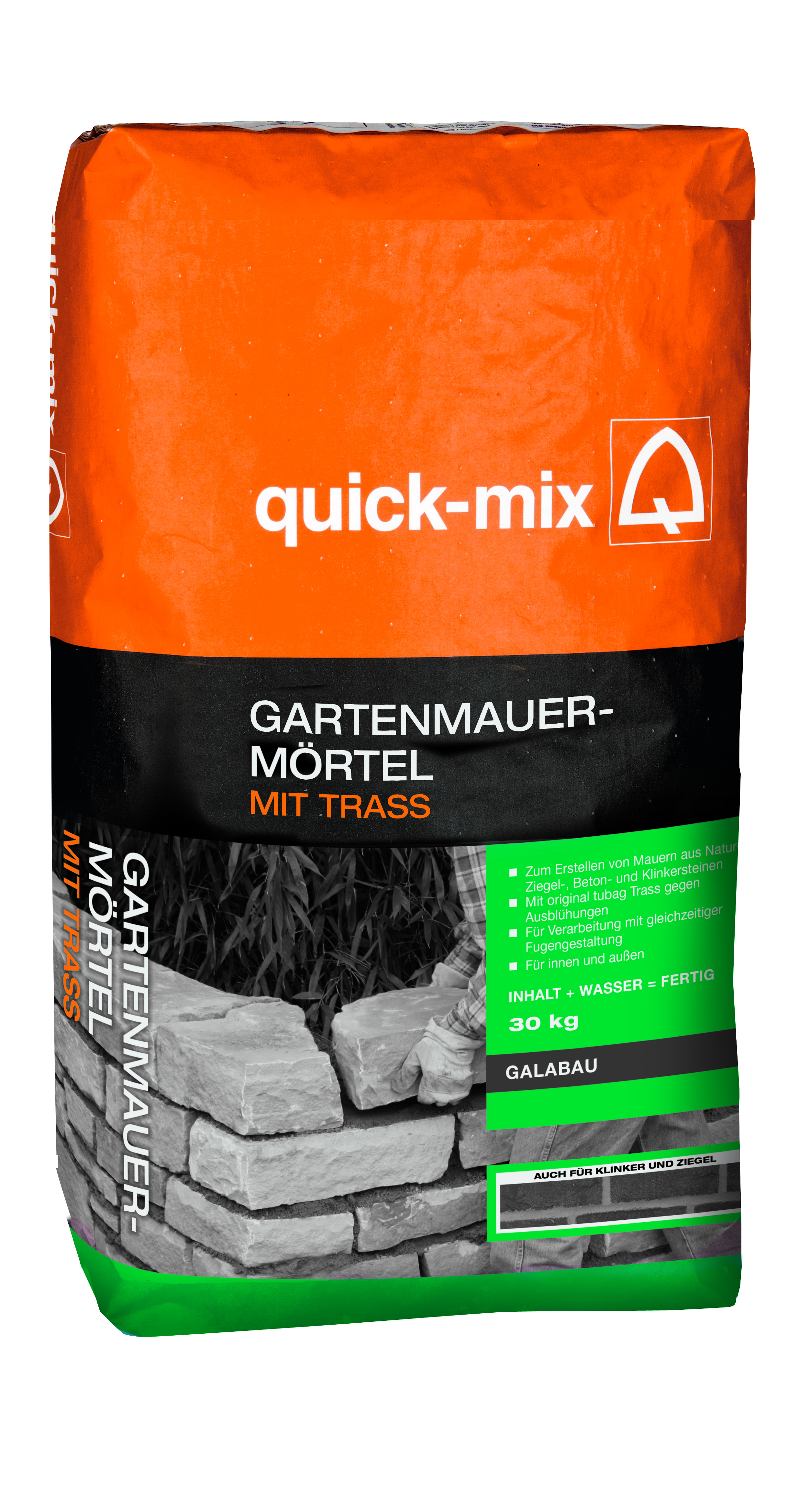 Quick-Mix Gartenmauermörtel mit Trass