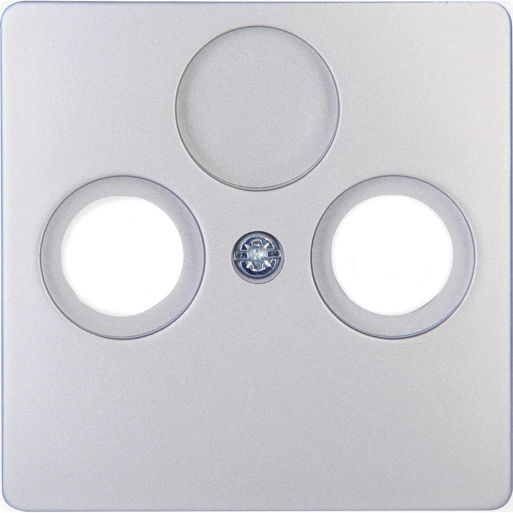 Kopp PARIS Antennen-Abdeckung TV/RF 2-fach, silber Kopp PARIS Antennen-Abdeckung TV/RF 2-fach, silber