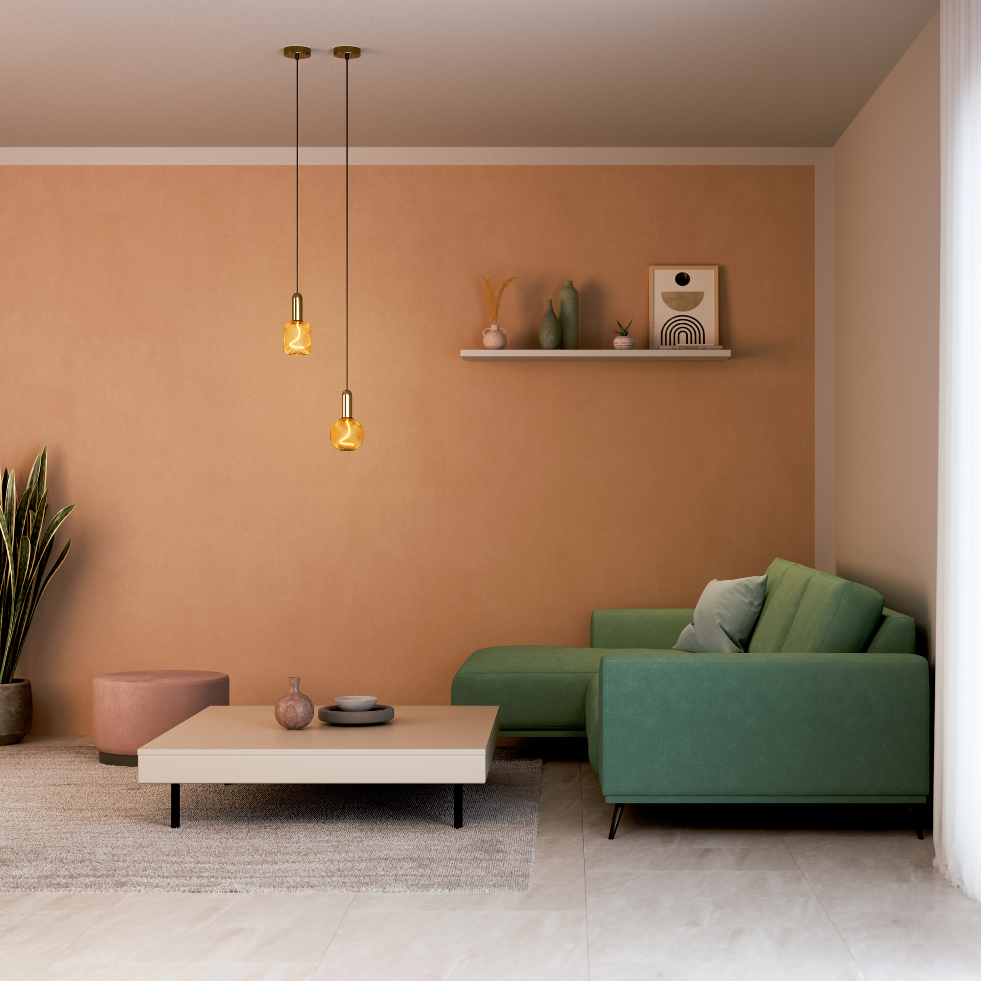 Osram LED Leuchte Globe, gold, warmweiß, E27