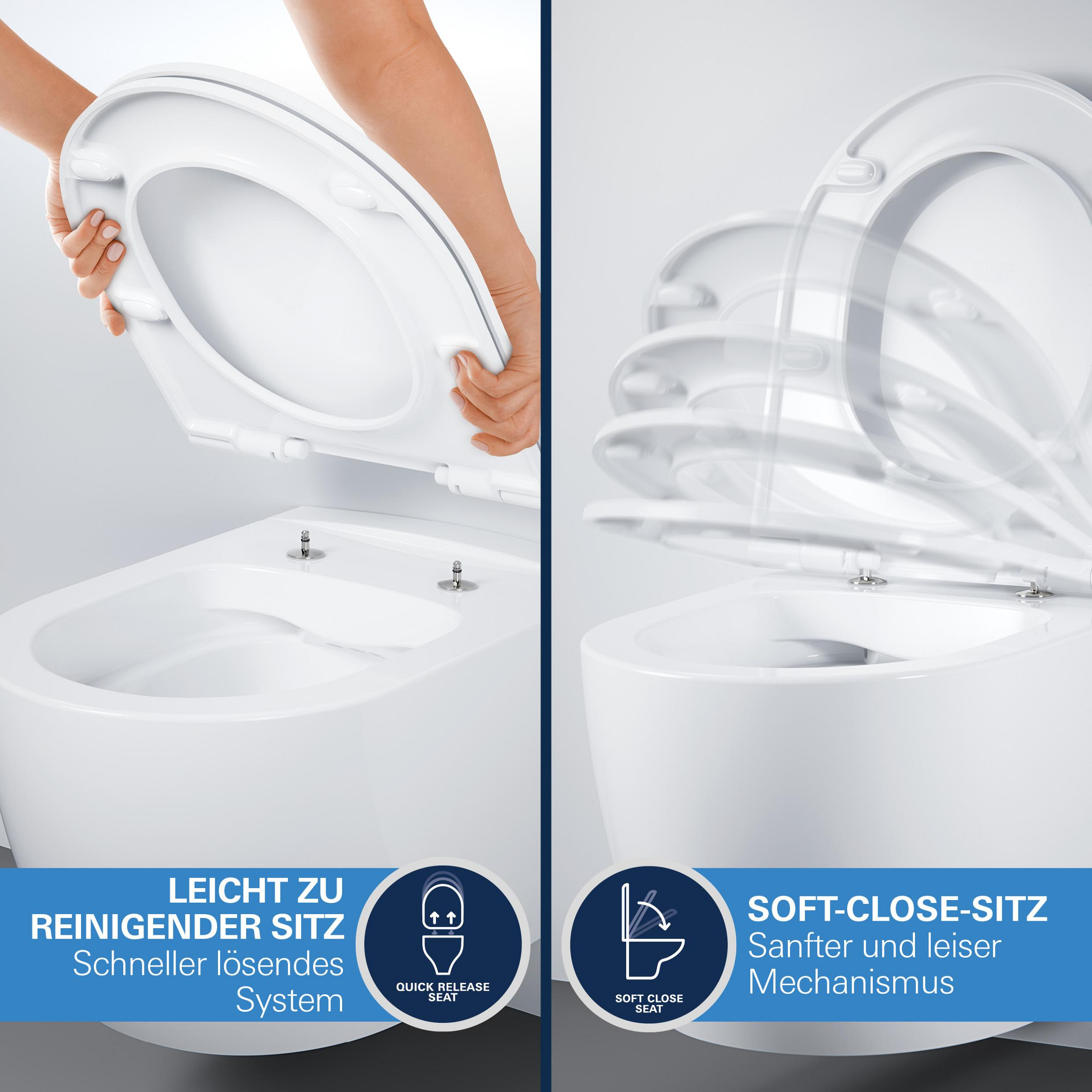 Grohe Start Round Ceramic Set Wand-Tiefspül-WC