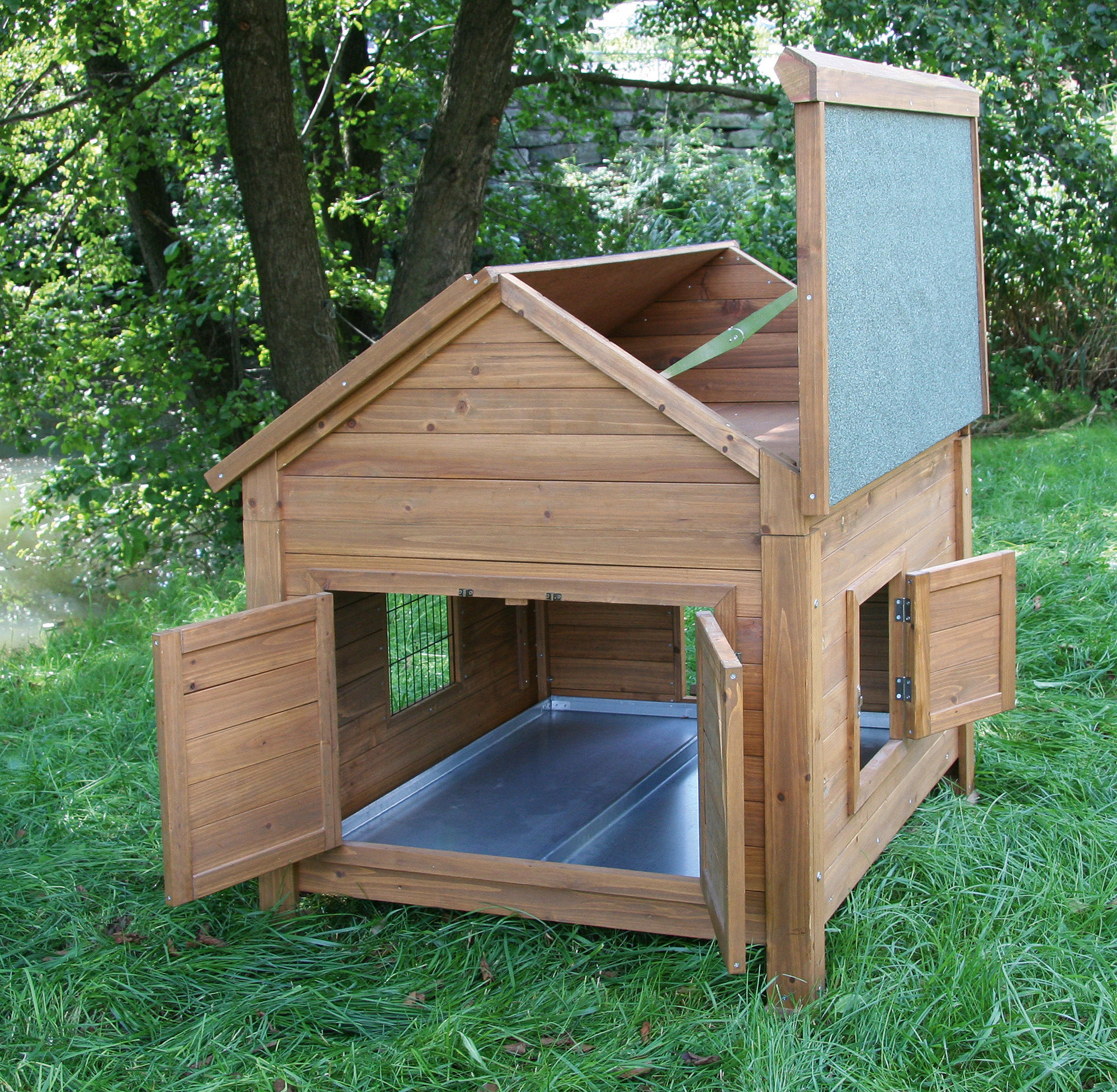 Kerbl Kleintierstall für Hühner oder Kaninchen, 105 x 100 x 108 cm