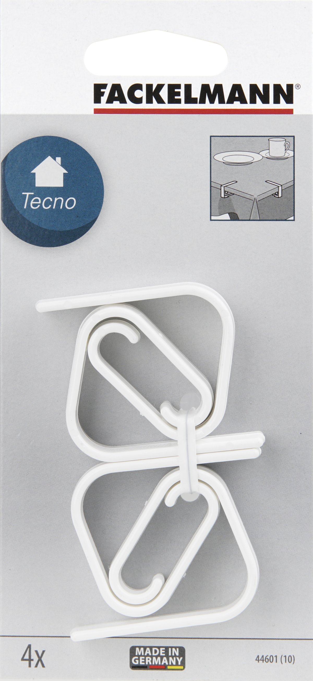 461668_02 FACKELMANN  4TISCHTUCHKLAMMERN TECNO PLAST