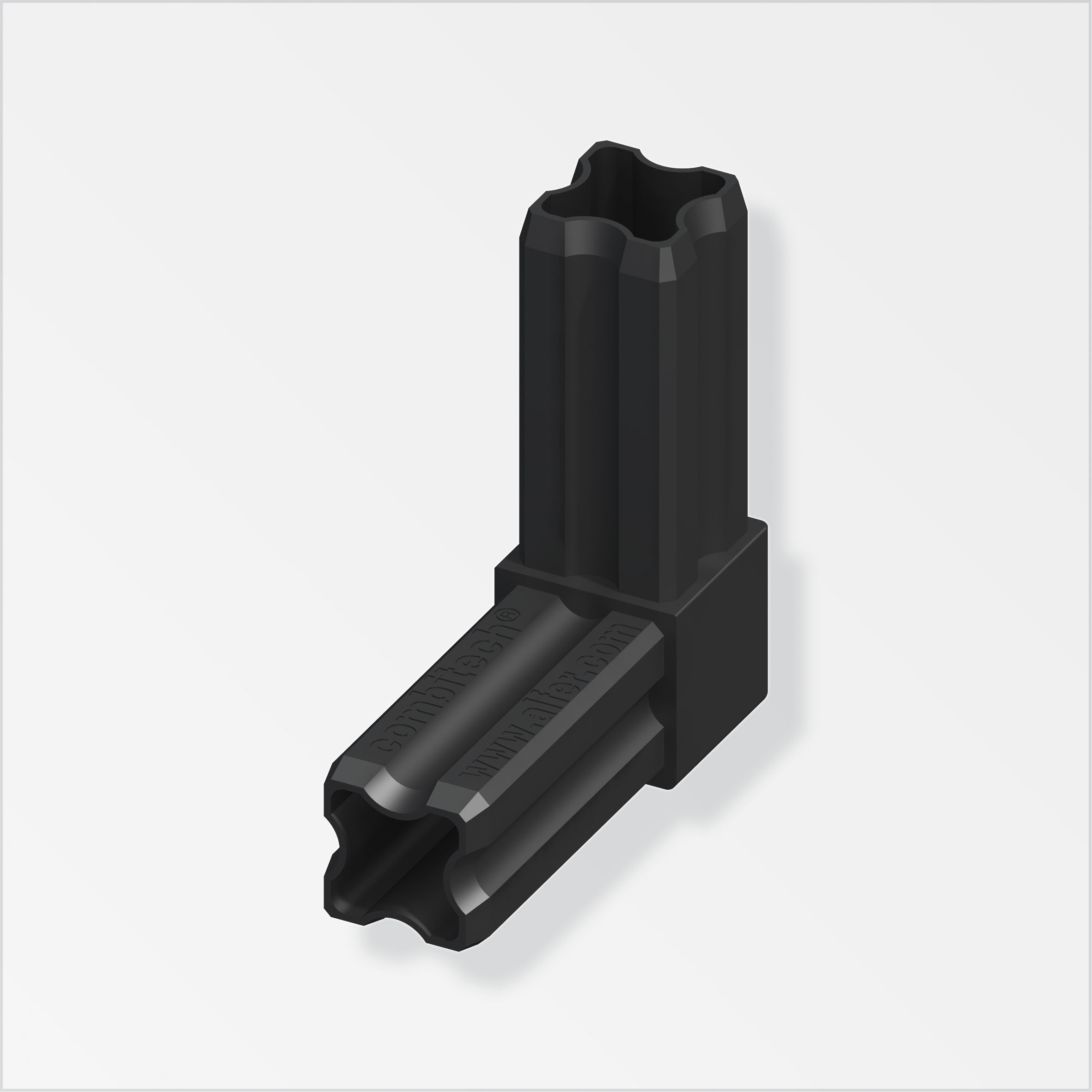 Alfer Connect-Winkelverbinder 23,5 mm, schwarz