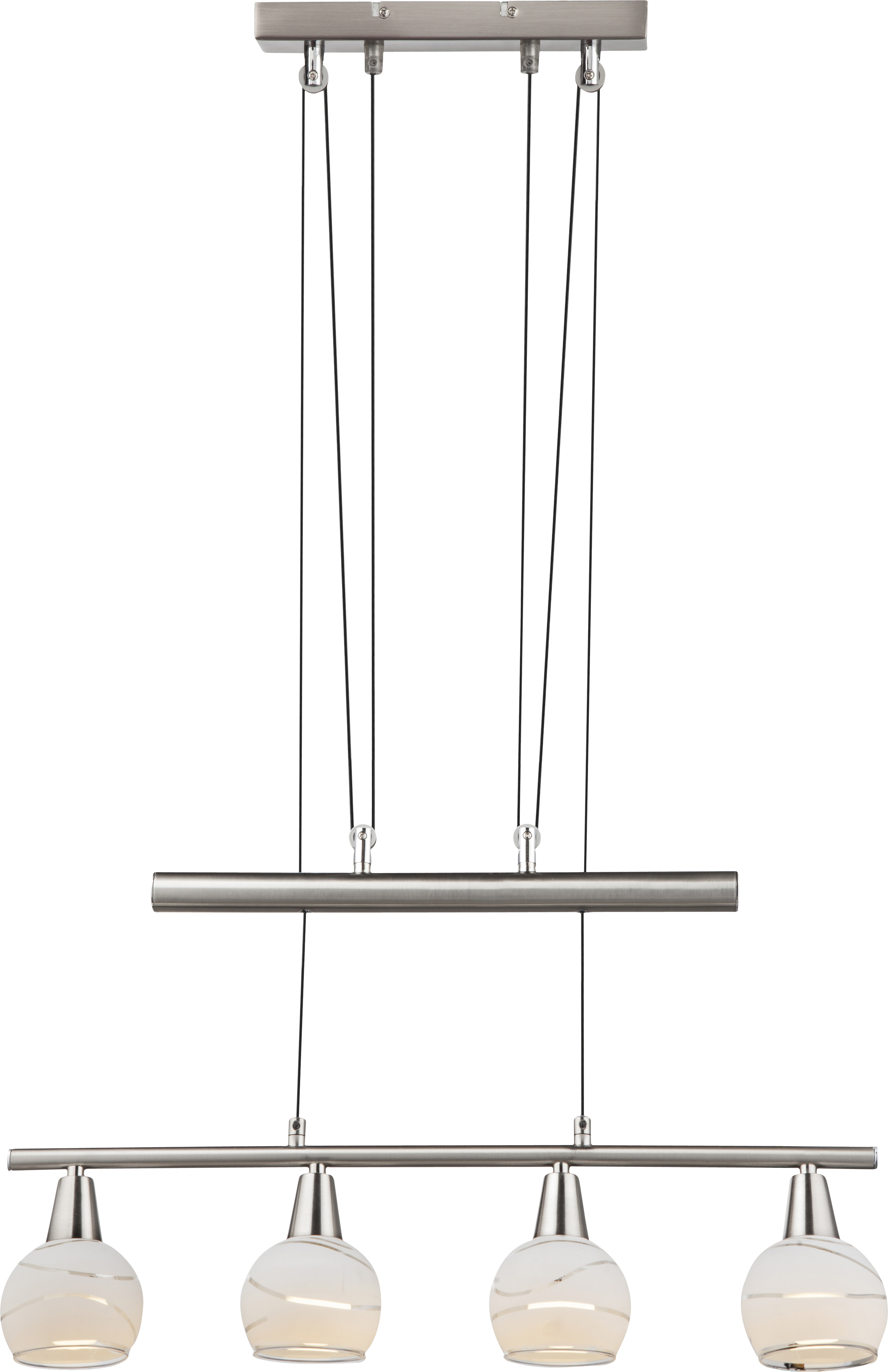 GLOBO HÄNGELEUCHTE 4X4W 400LM NICKEL-MATT