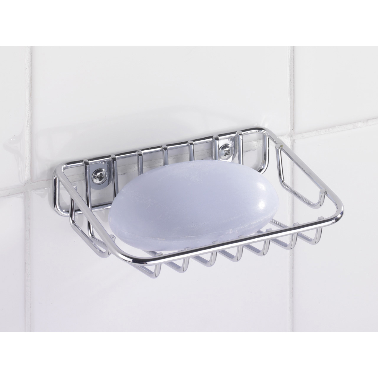 422869-Seifenablage-Ceres-chrom_AMBI_01 WENKO SEIFENABLAGE CERES CHR.12,5X9X4,5CM