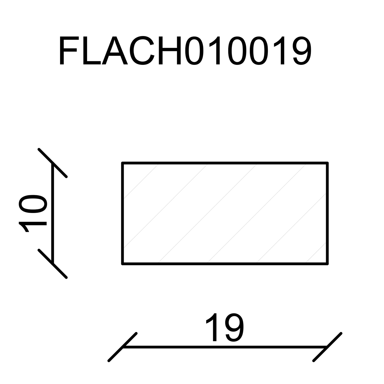 544190-Querschnitt Neuhofer Flachleiste, Fichte/Kiefer astrein roh