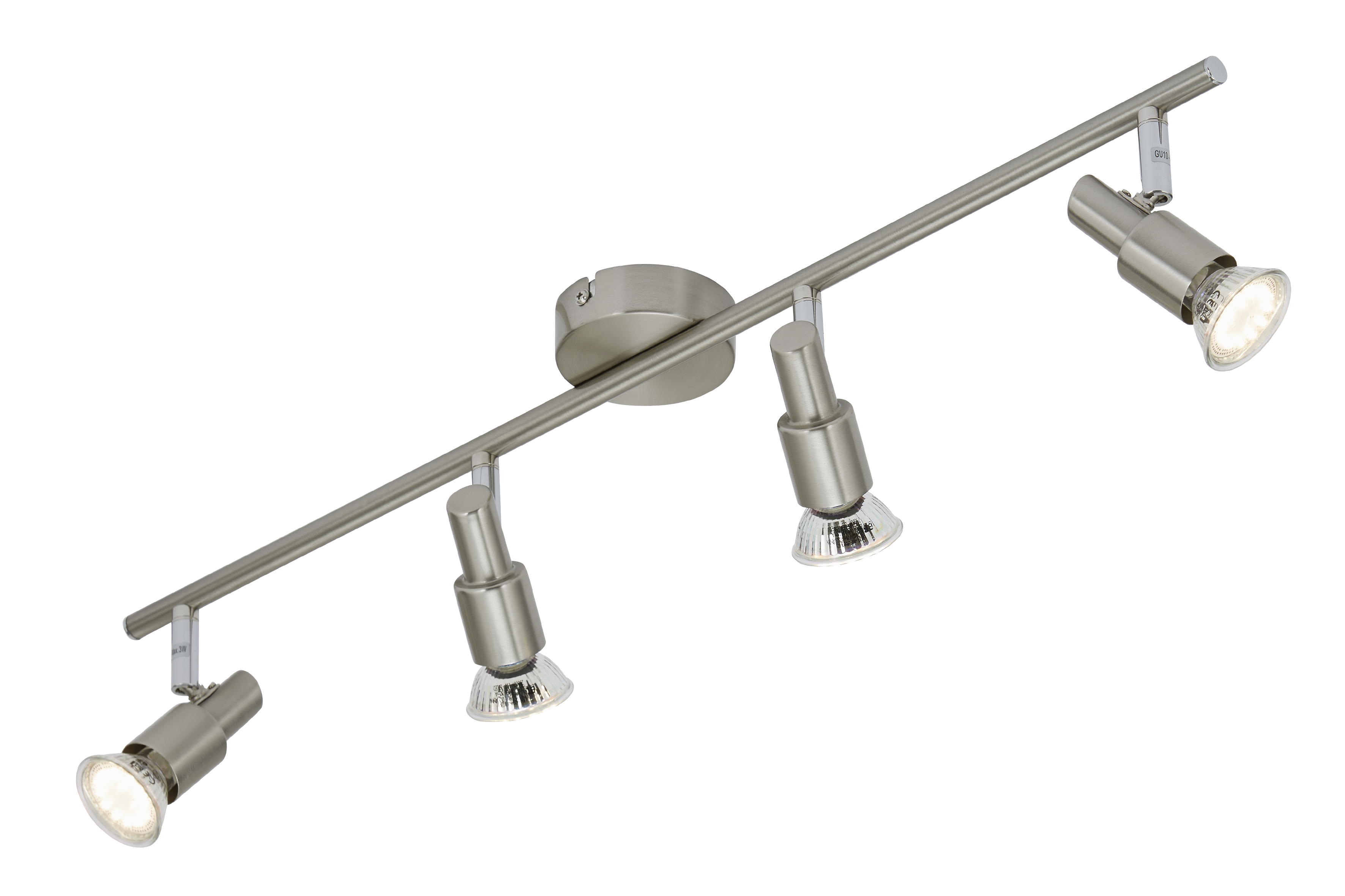 701953-2 BRILONER SCHIENE 4XGU10 3W MATT-NICKEL