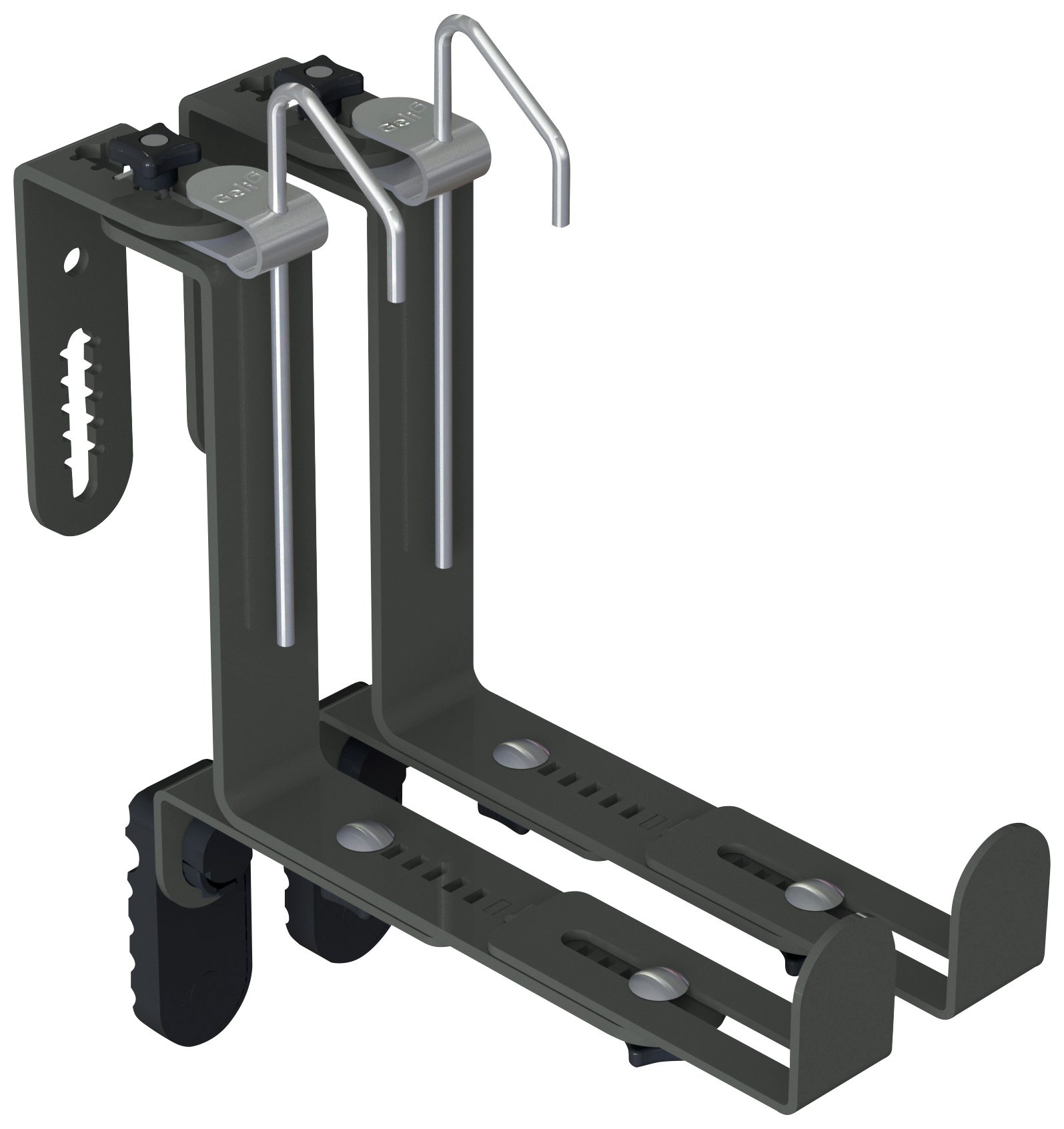 Geli Blumenkastenhalter TYP U Box, anthrazit Geli Blumenkastenhalter TYP U Box, anthrazit