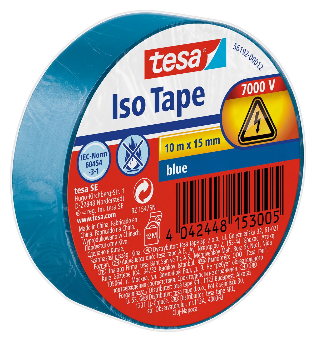 tesa Isolierband, blau, 10 m