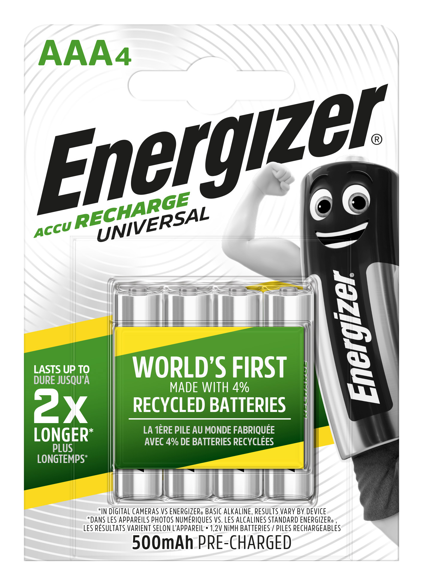 7638900424256 ENERGIZER AKKU UNIVERSAL MICRO AAA 500MAH