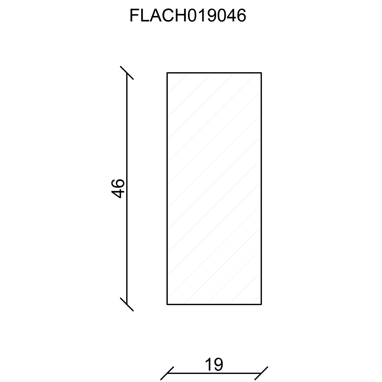 544231-Querschnitt Neuhofer Flachleiste, Fichte/Kiefer astrein roh