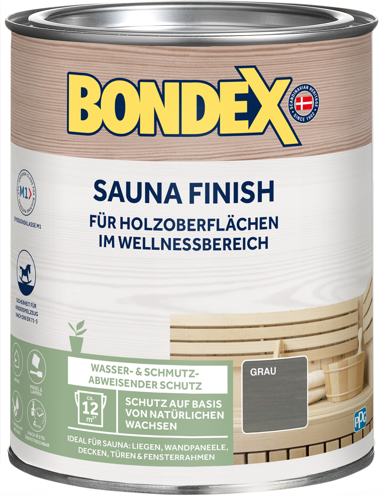Bondex Sauna Finish, grau 1,0L