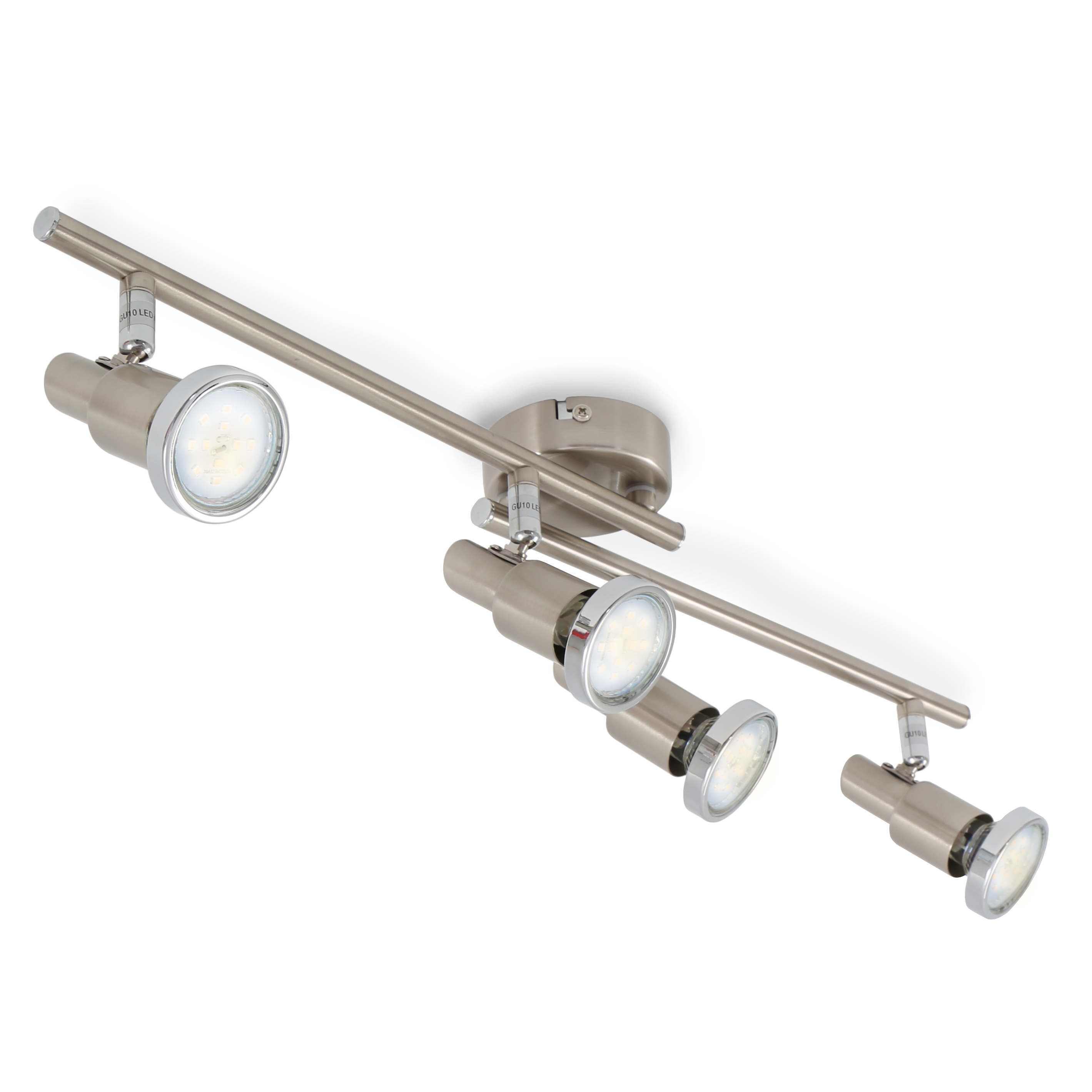 702252-1 BRILONER SCHIENE 4X3W MATT-NICKEL