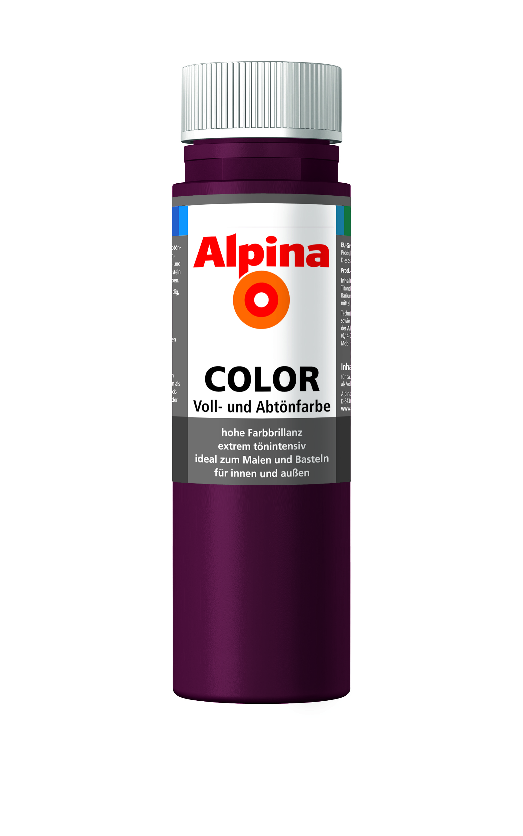 Alpina Color Voll- und Abtönfarbe Berry Red, 250ml
