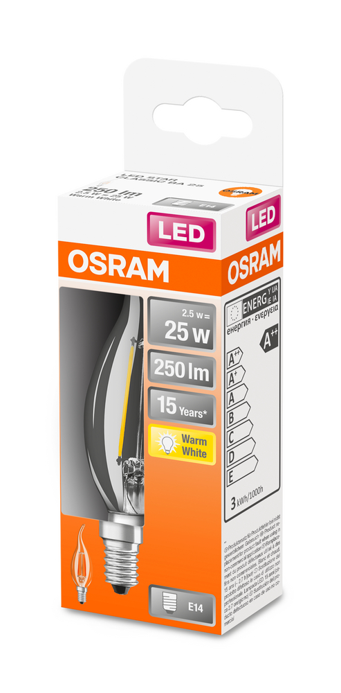 4058075436640_Packaging_image OSRAM LEUCHTMITTEL LED RETROFIT CLASSIC BA 25 CL 2.5 W/