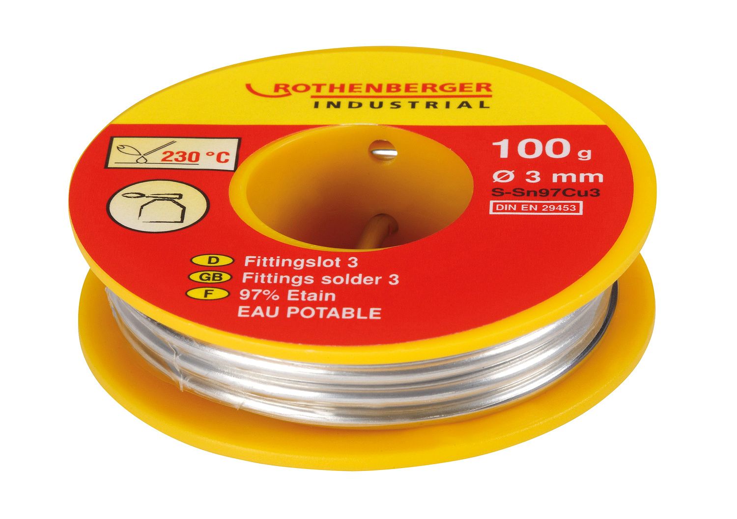 Rothenberger Fittingslot 3, L-SN CU3, 100 g Rothenberger Fittingslot 3, L-SN CU3, 100 g