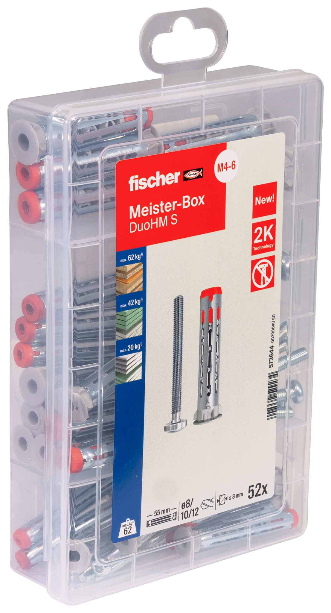 fischer Meisterbox mit Hohlraumdübel DuoHM TX (52) fischer Meisterbox mit Hohlraumdübel DuoHM TX (52)