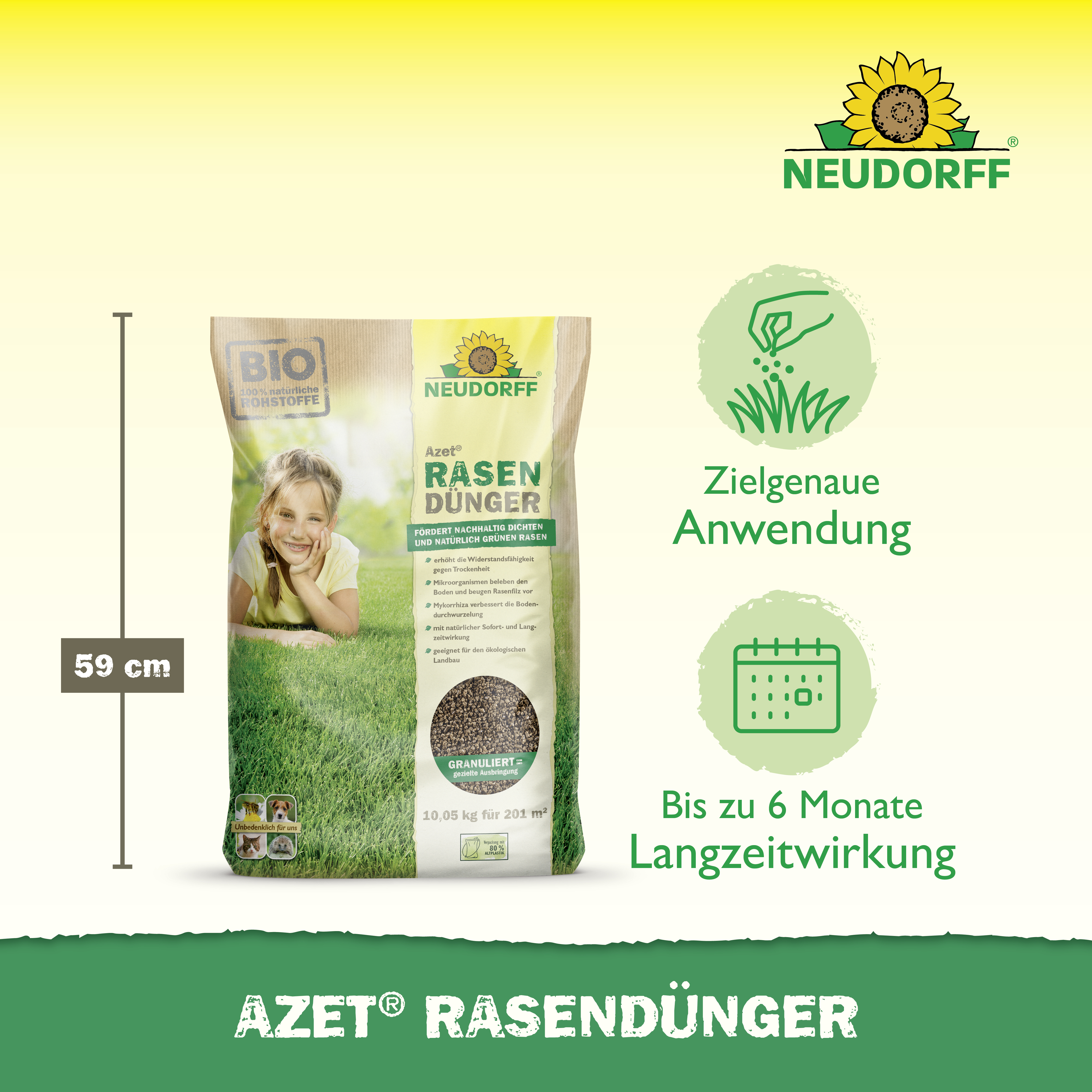 Neudorff Azet RasenDünger, 10,05 kg