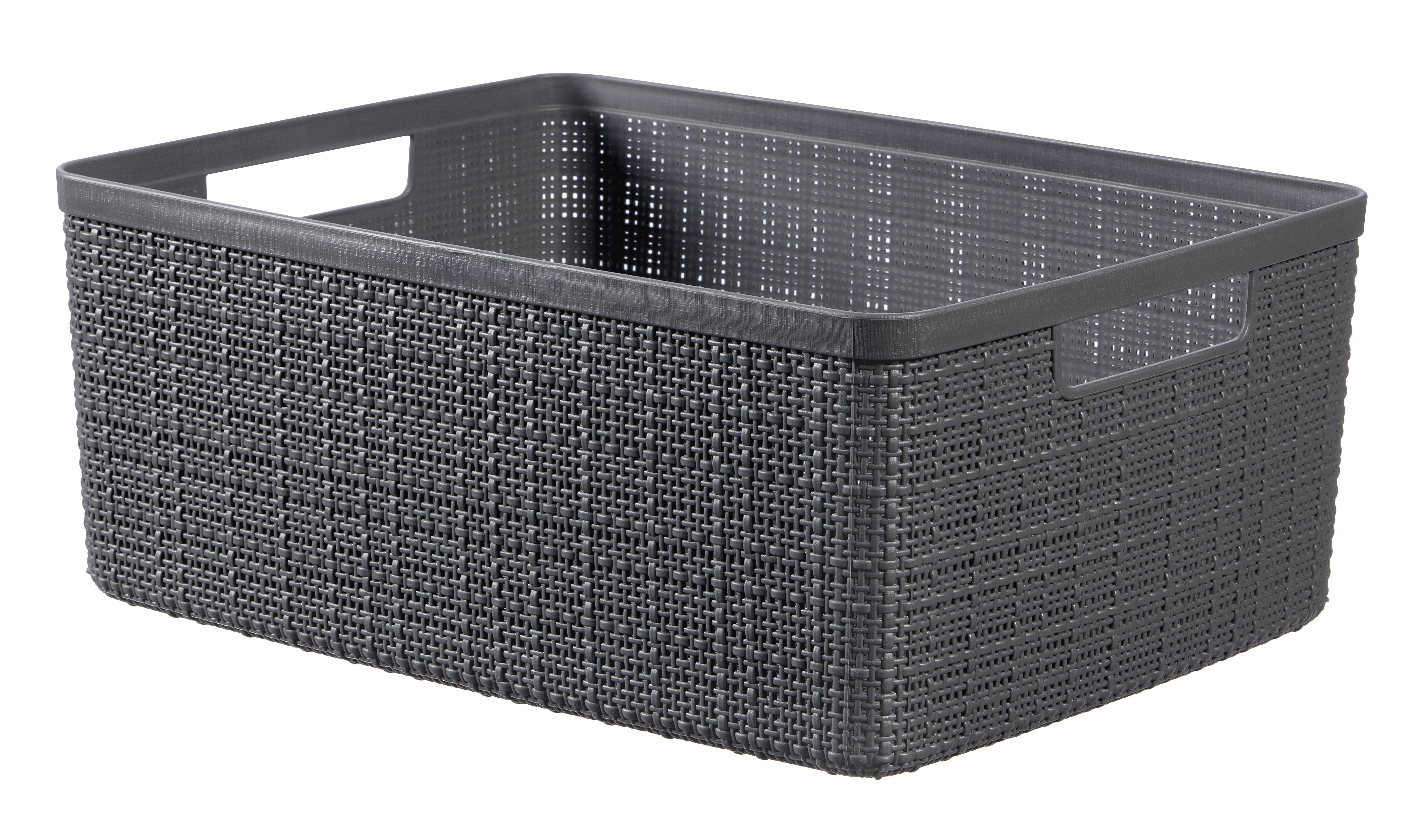 013565 Keter Jute Recycling Aufbewahrungsbox M, 12 L