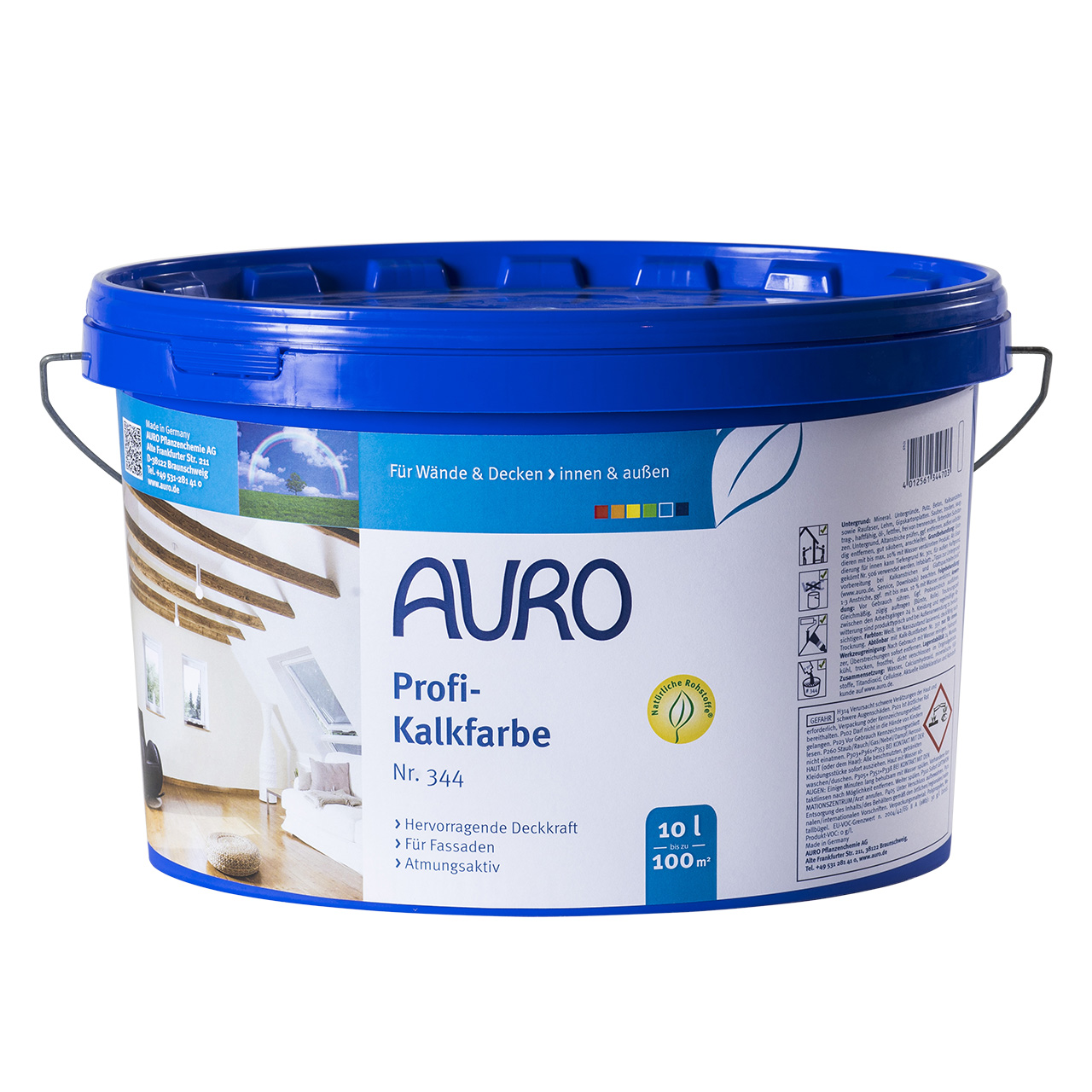 532795-AURO-Profi-Kalkfarbe-10-0-L Auro Profi-Kalkfarbe Nr. 344, weiß, 10 l