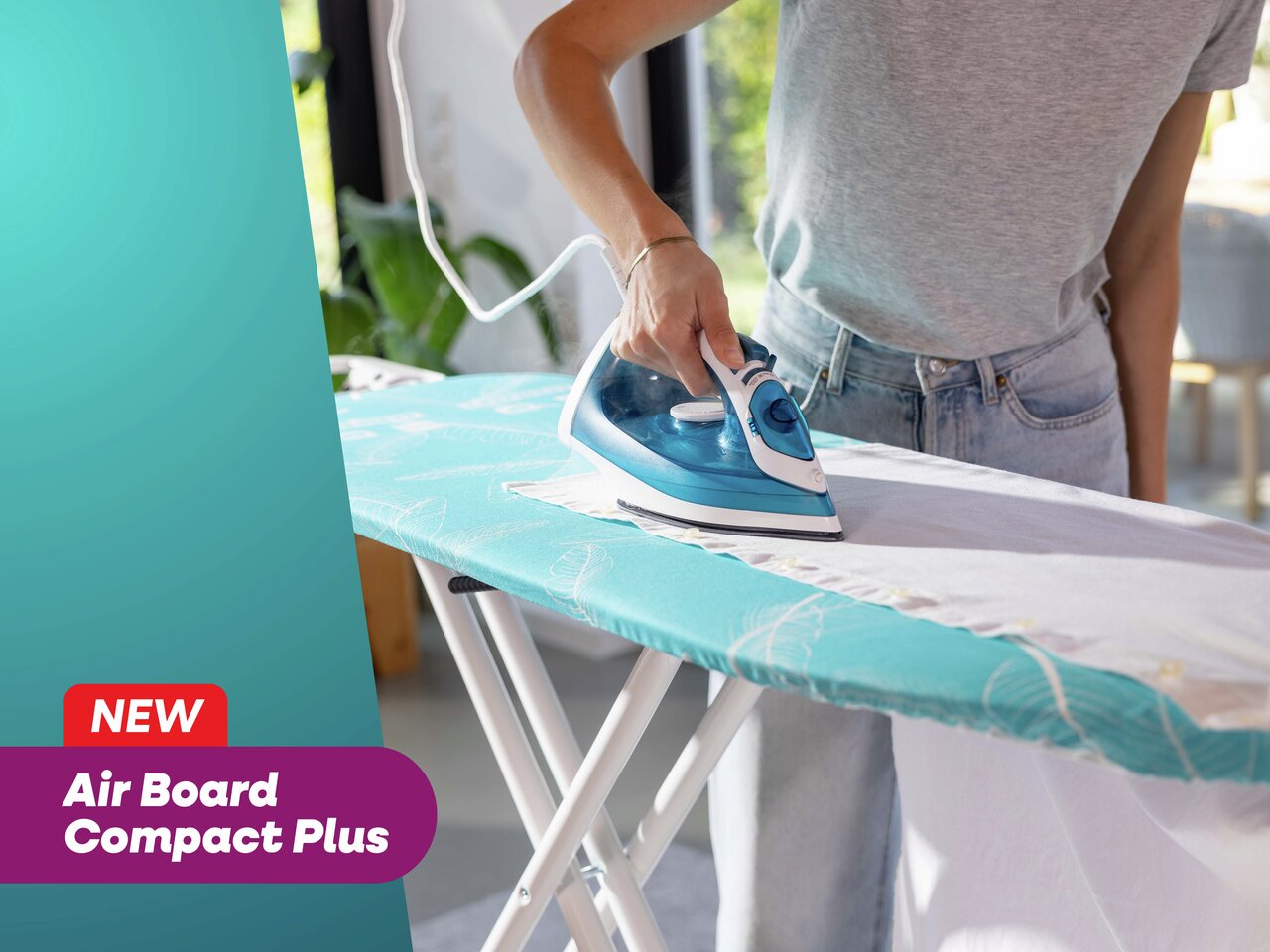 Leifheit Bügeltisch Air Board M Compact Plus, 120 x 38 cm