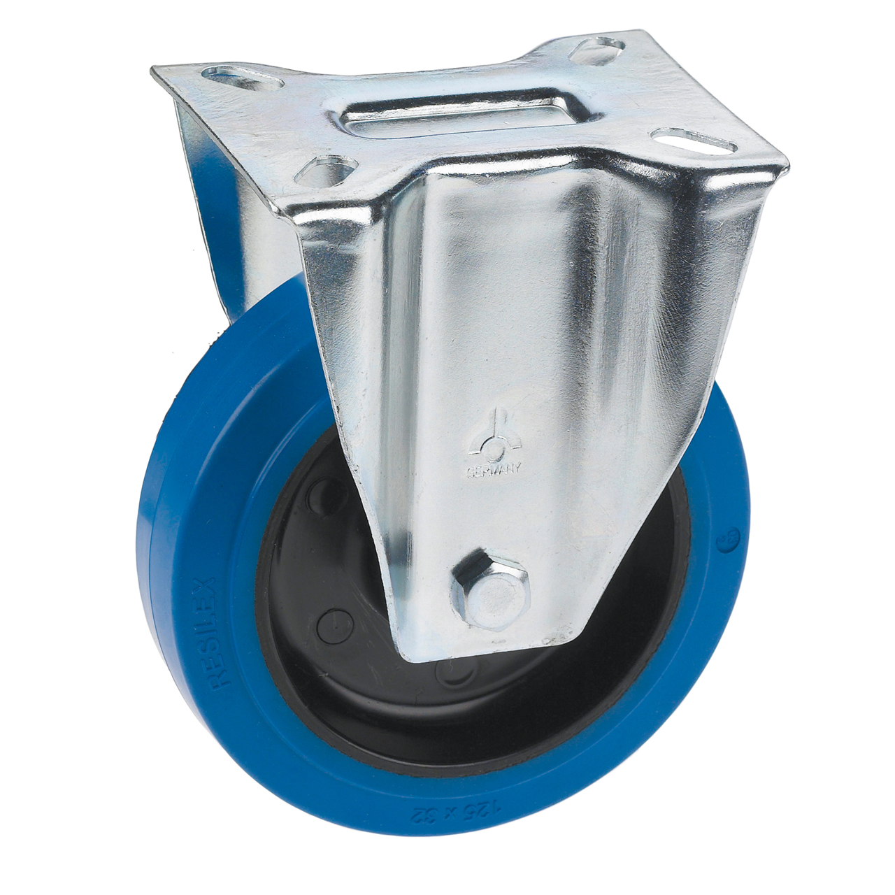 647215 Dörner + Helmer Bockrolle 100x36 mm, Platte 100x85 mm