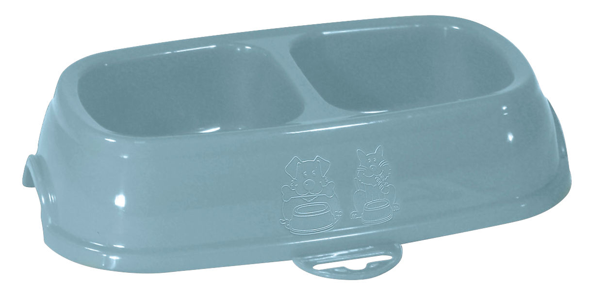 Kerbl Kunststoffdoppelnapf 2 x 200 ml, farblich sortiert Kerbl Kunststoffdoppelnapf 2 x 200 ml, farblich sortiert