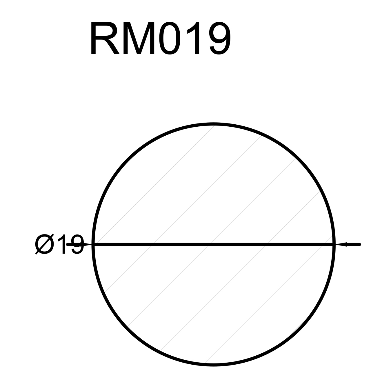 544157-Querschnitt Neuhofer Rundstab, 19 mm