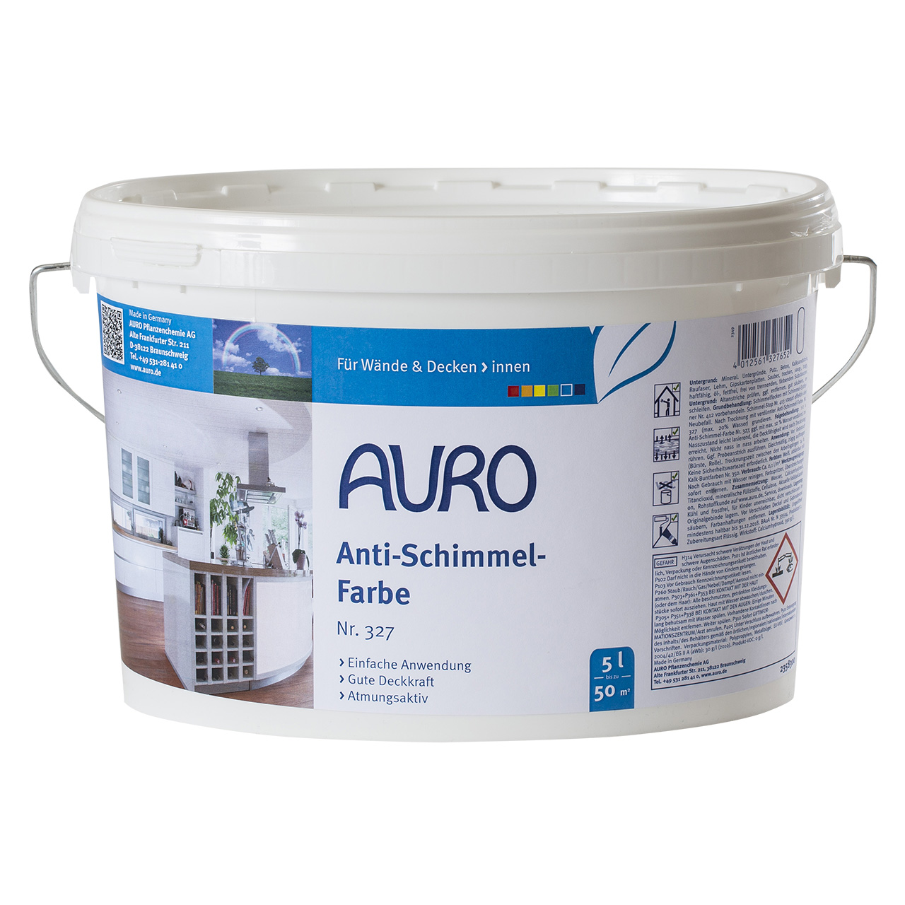 435398-AURO-Anti-Schimmel-Farbe-5-0L Auro Antischimmelfarbe Nr. 327, 5L