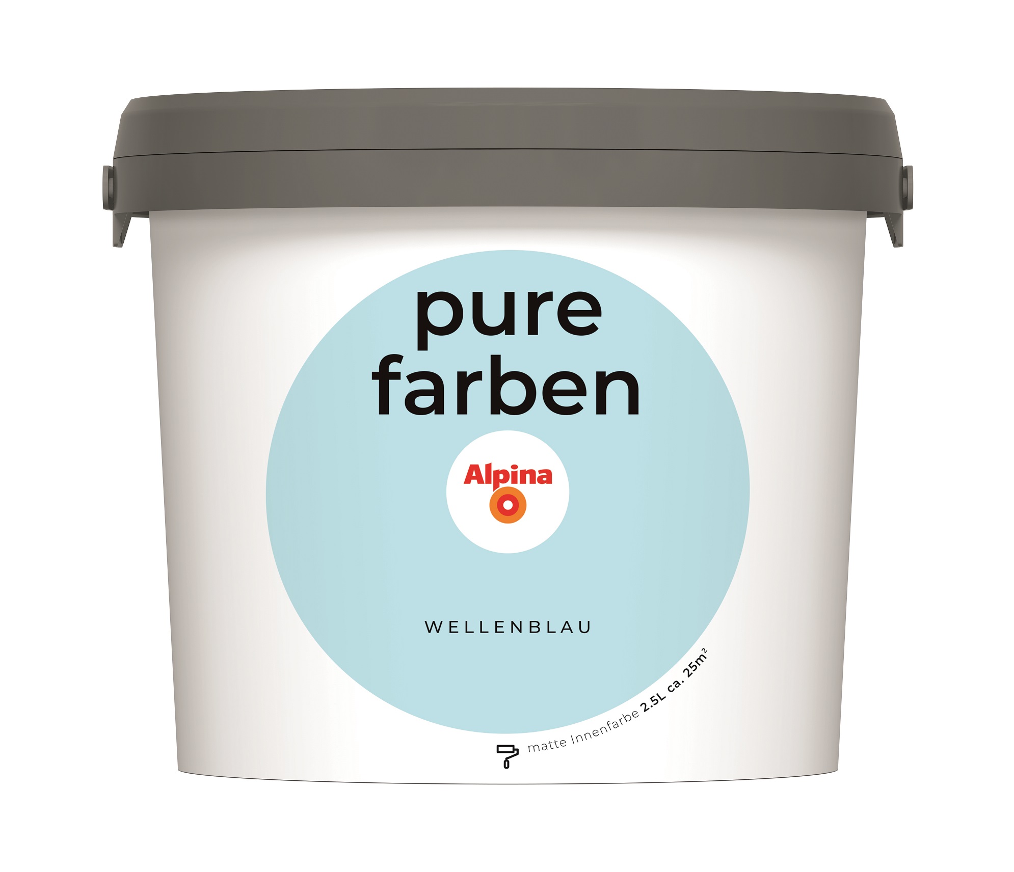 Alpina Pure Farben Wellenblau, 2,5 Liter