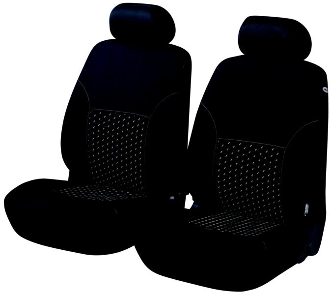 Walser Sitzbezug Dotspot, 2-teilig, schwarz/grau