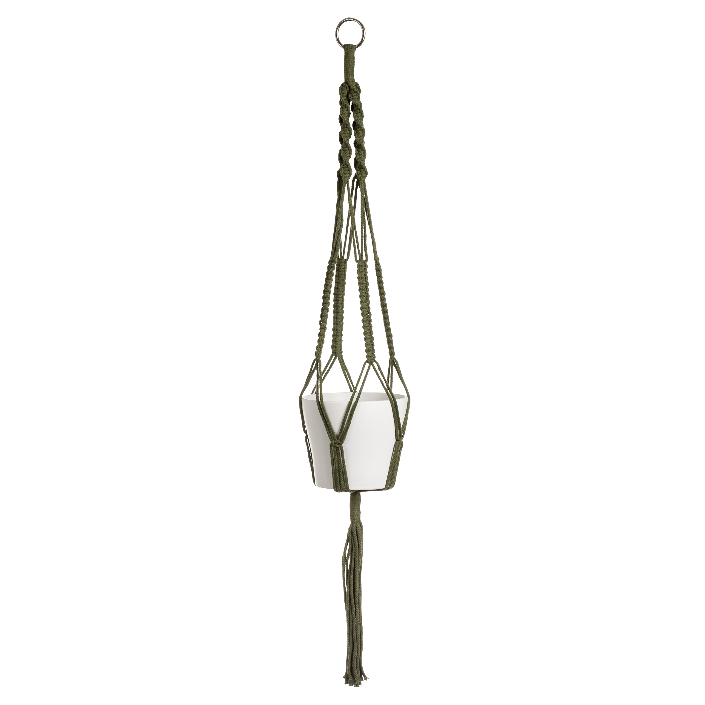 Scheurich Hängeampel 1030/90, Makramee Natural Green