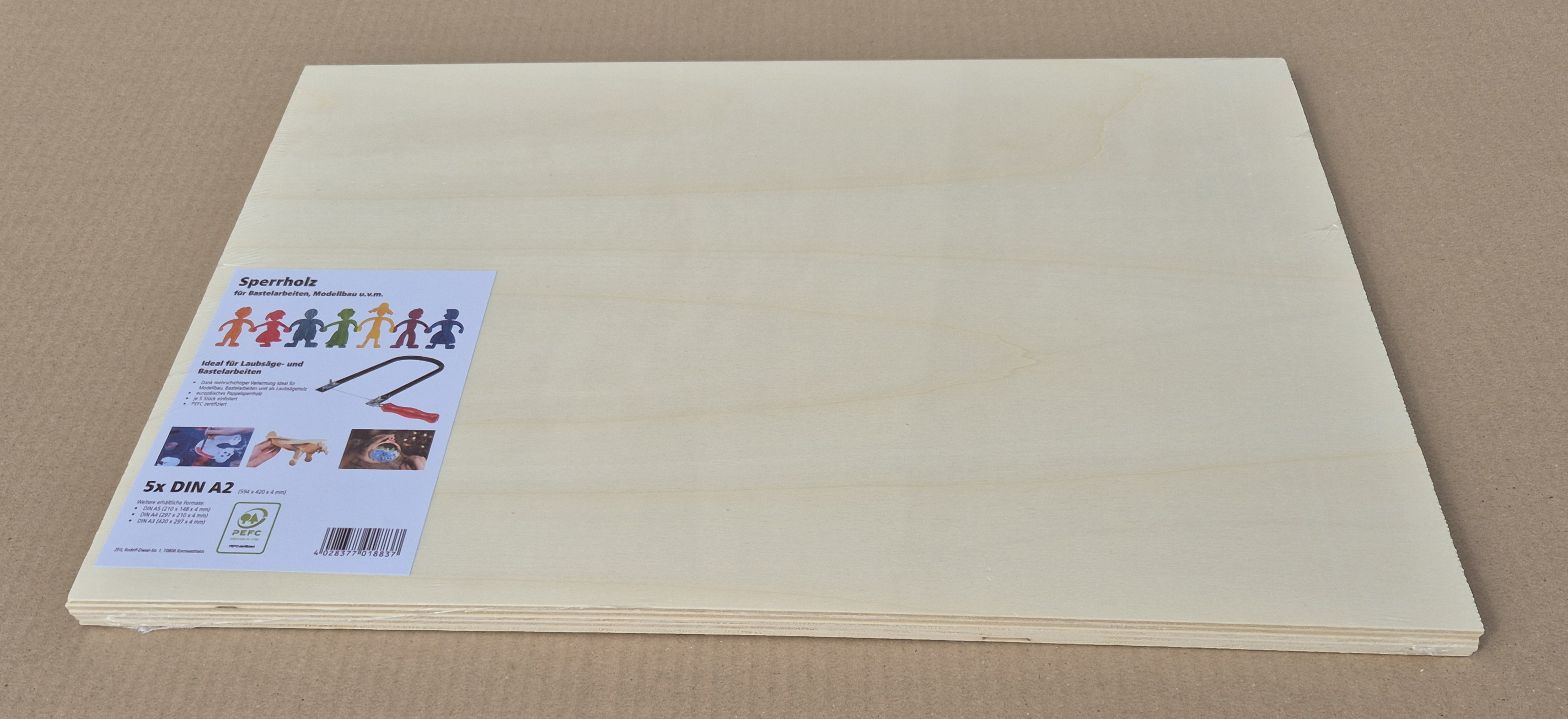 ZEG Bastel Sperrholz A2 ZEG Bastel Sperrholz A2
