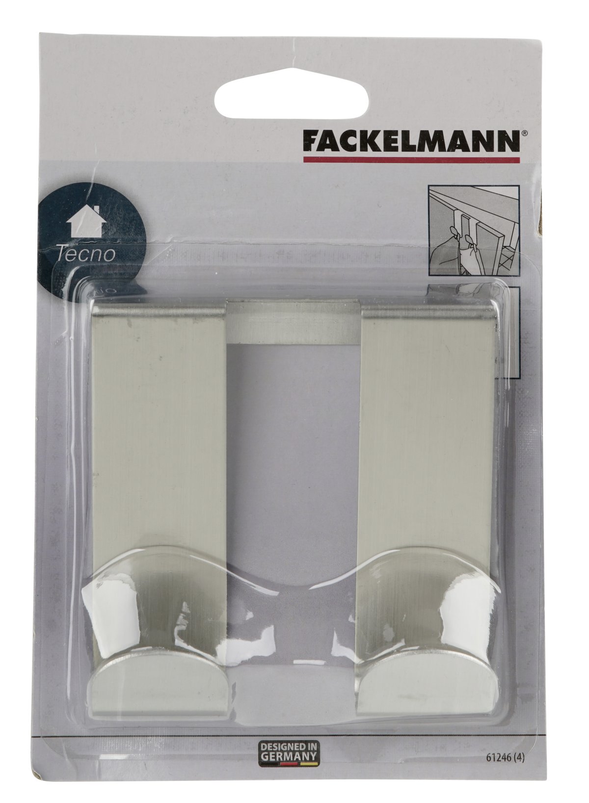 FACKELMANN  DOPPELTÜRHAKEN SQUARE 95X90MM