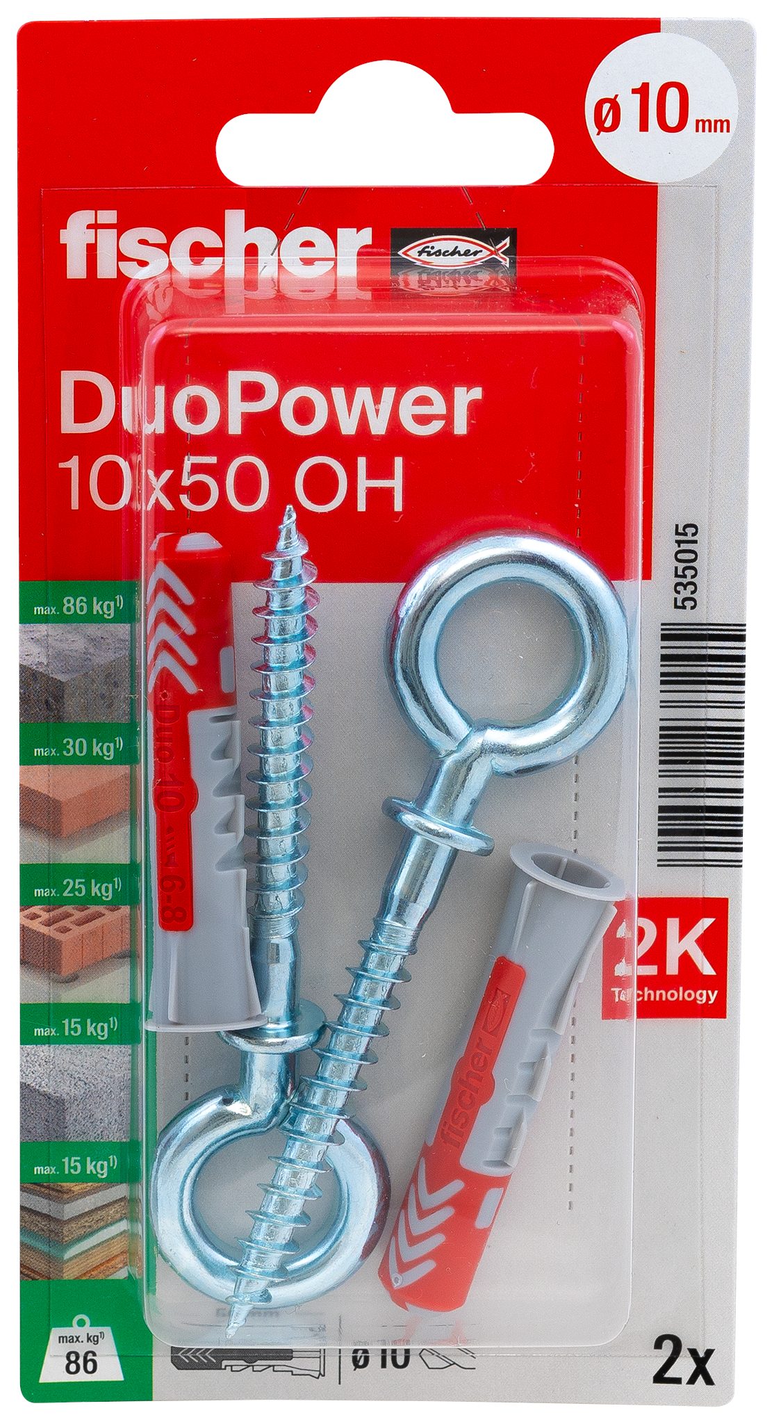 fischer DuoPower Universaldübel 10 x 50 OH K (2) fischer DuoPower Universaldübel 10 x 50 OH K (2)