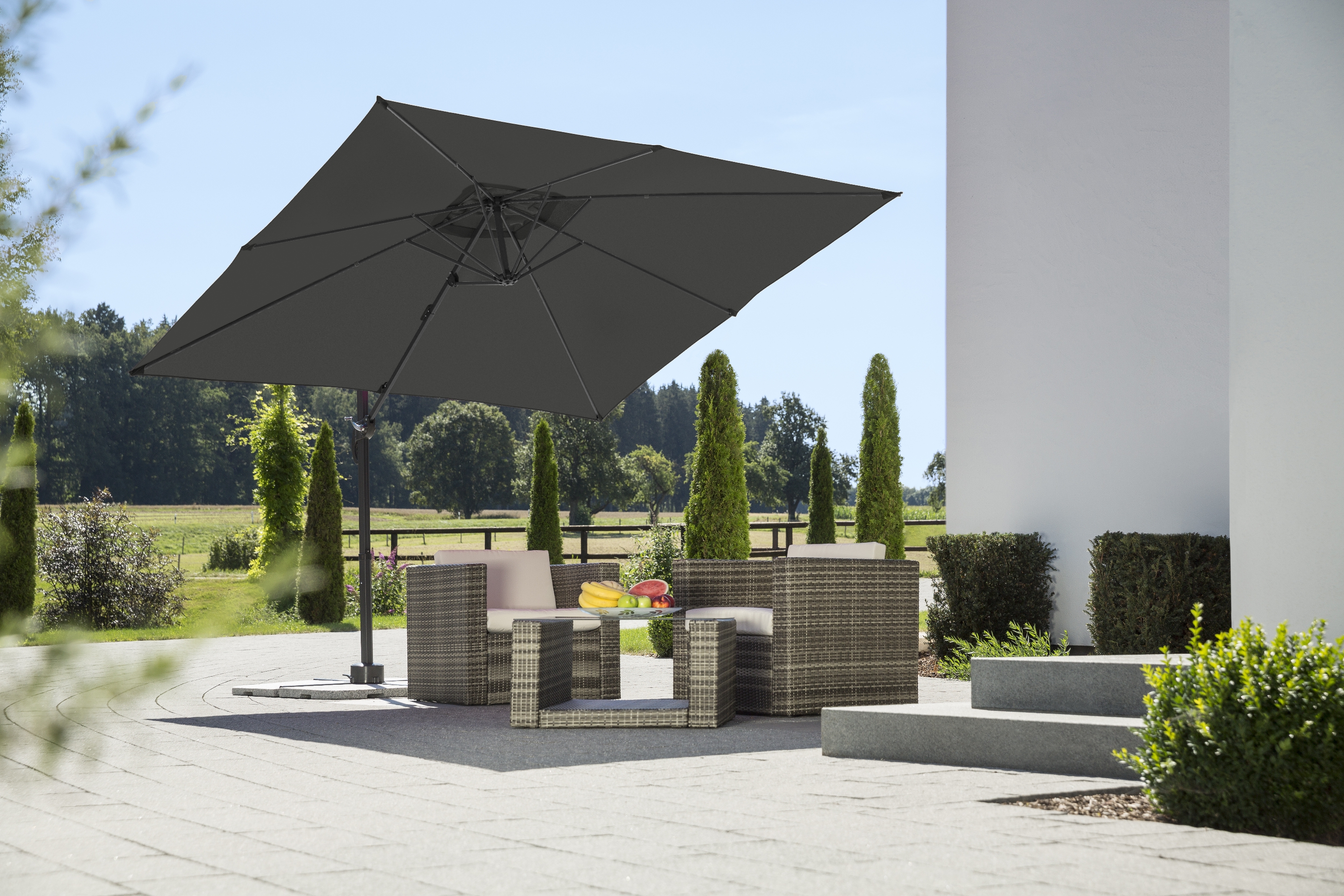 Schneider Schirm Rhodos Jun.270X270 Anthrazit