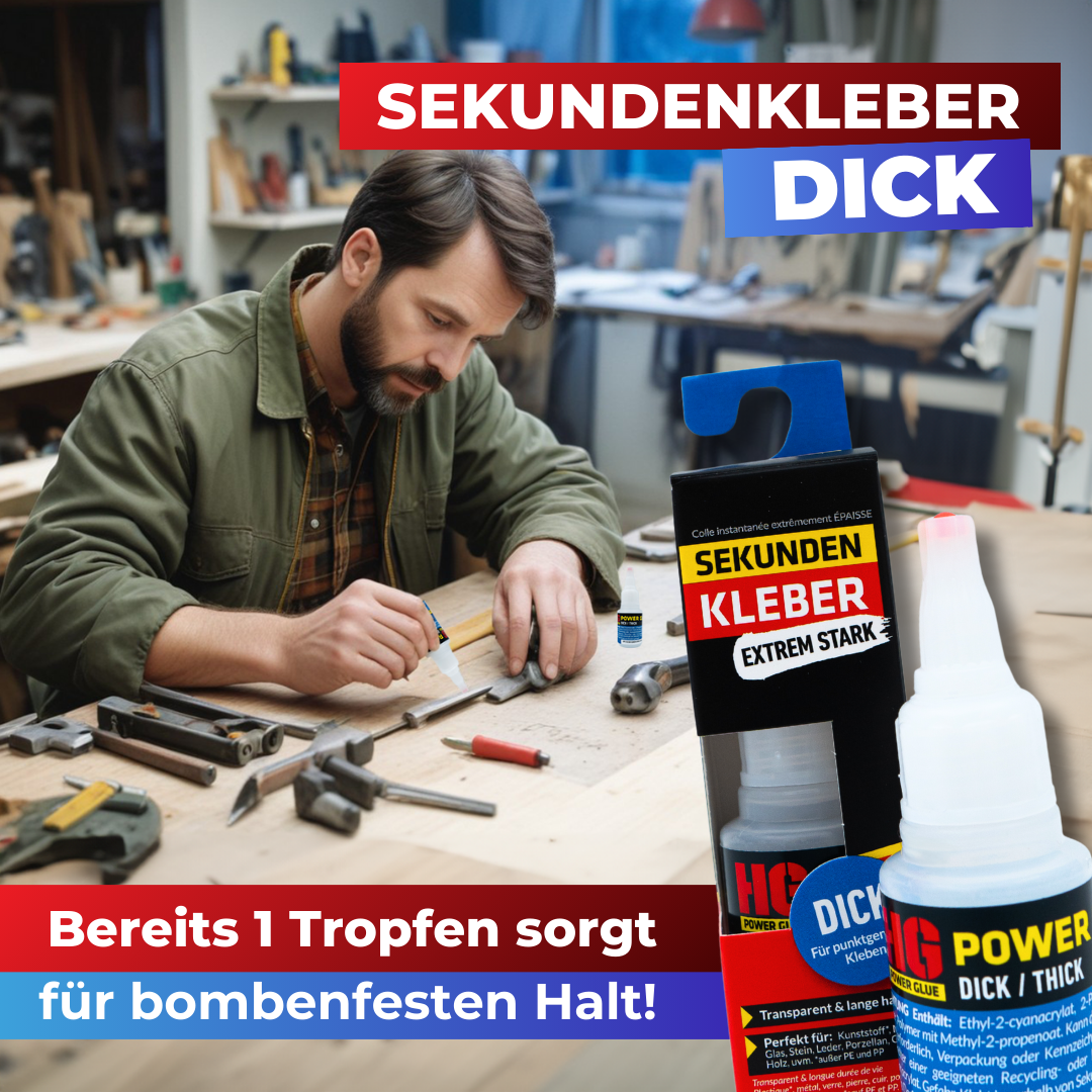 HG Power Glue Sekundenkleber dick, 20 g