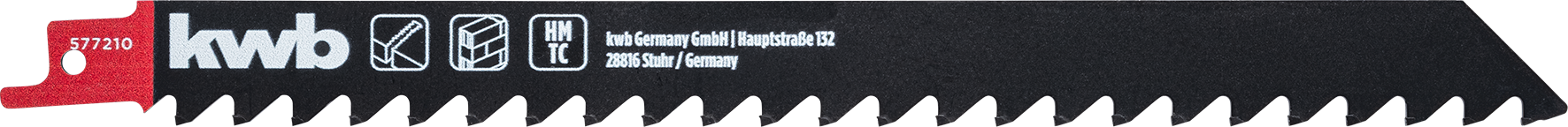 kwb HM-Säbelsägeblatt für Gasbeton, grob, 228 mm kwb HM-Säbelsägeblatt für Gasbeton, grob, 228 mm