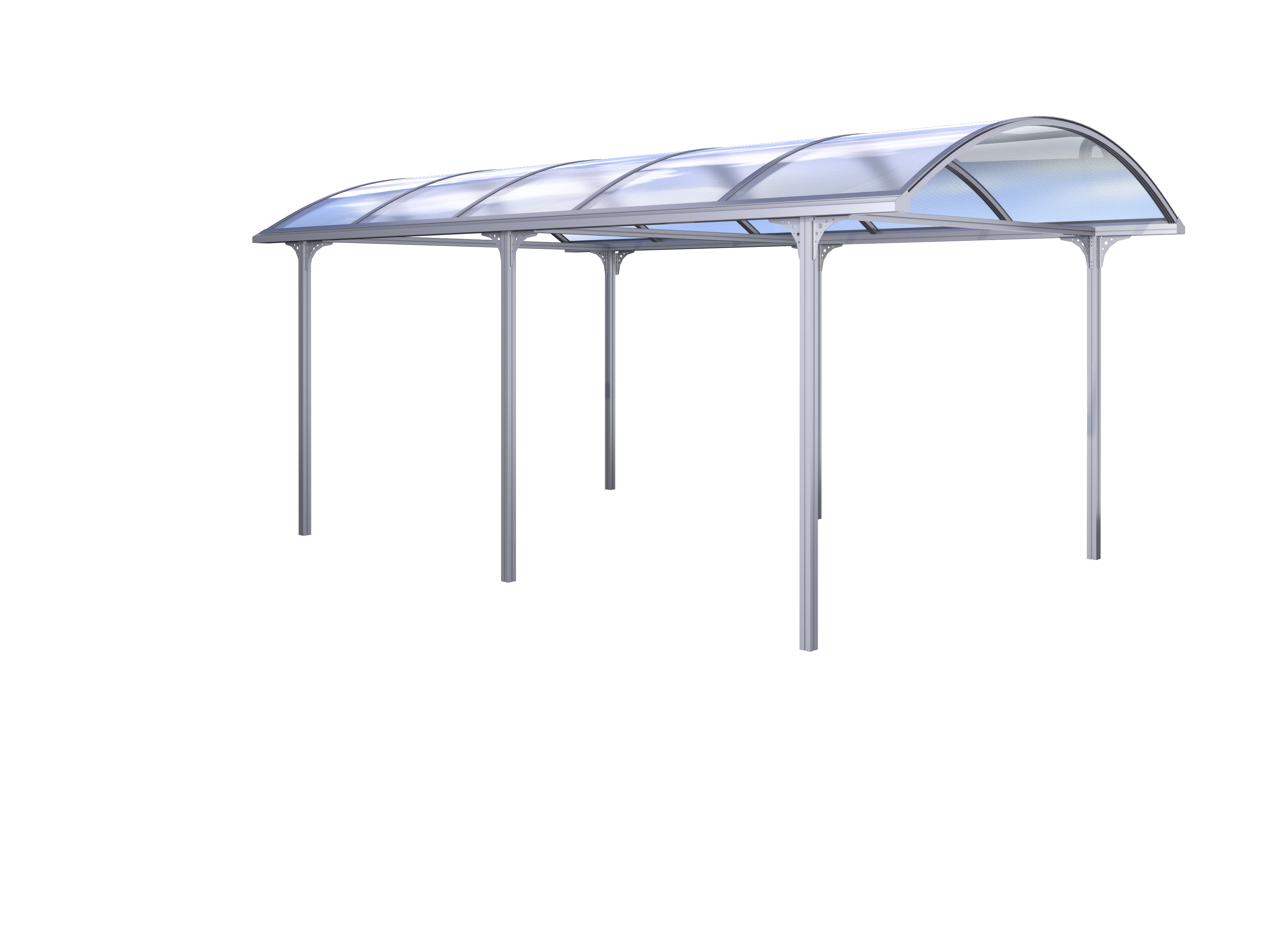 KGT Carport Typ "Elbe", silber